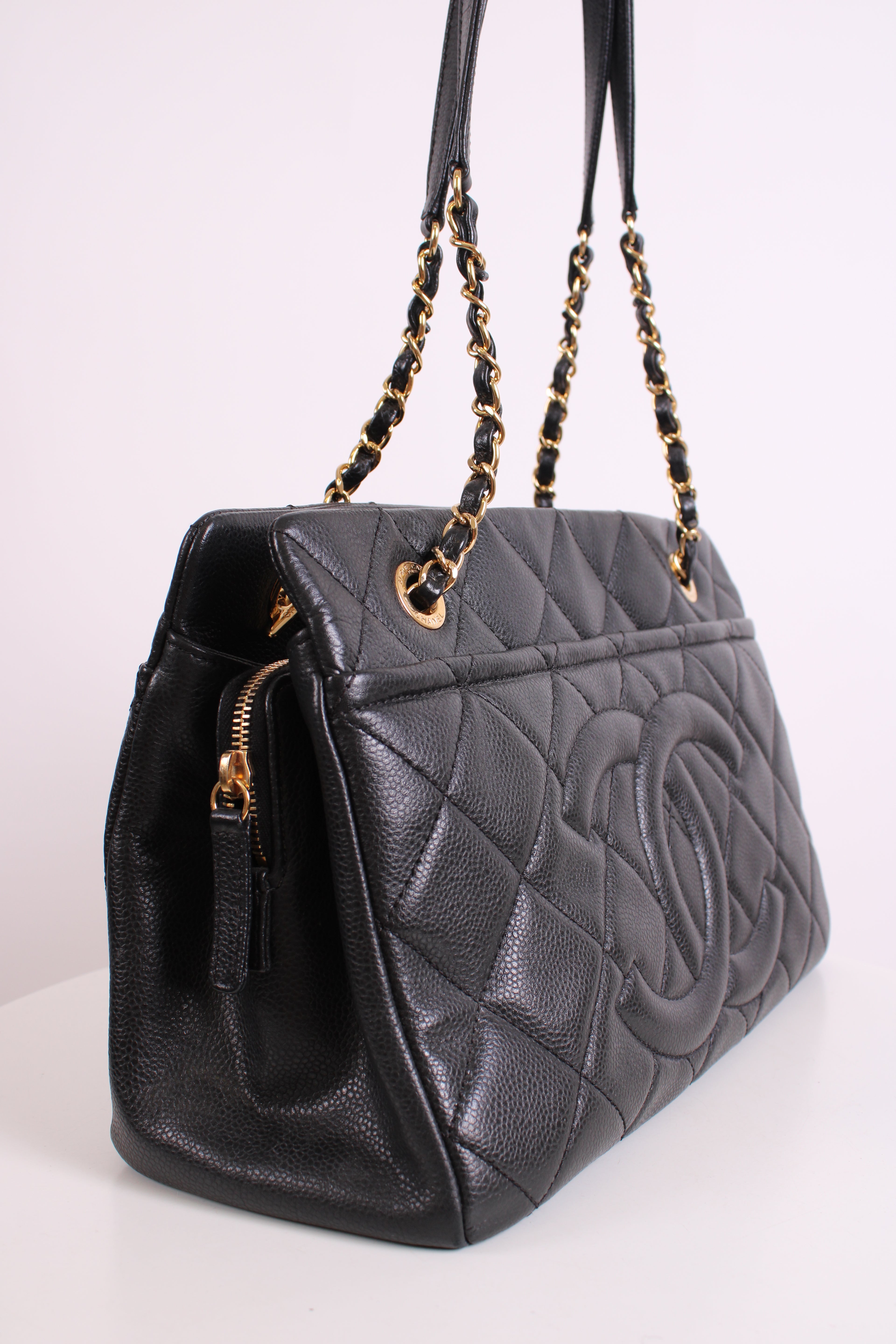Chanel Timeless CC Caviar Tote Black