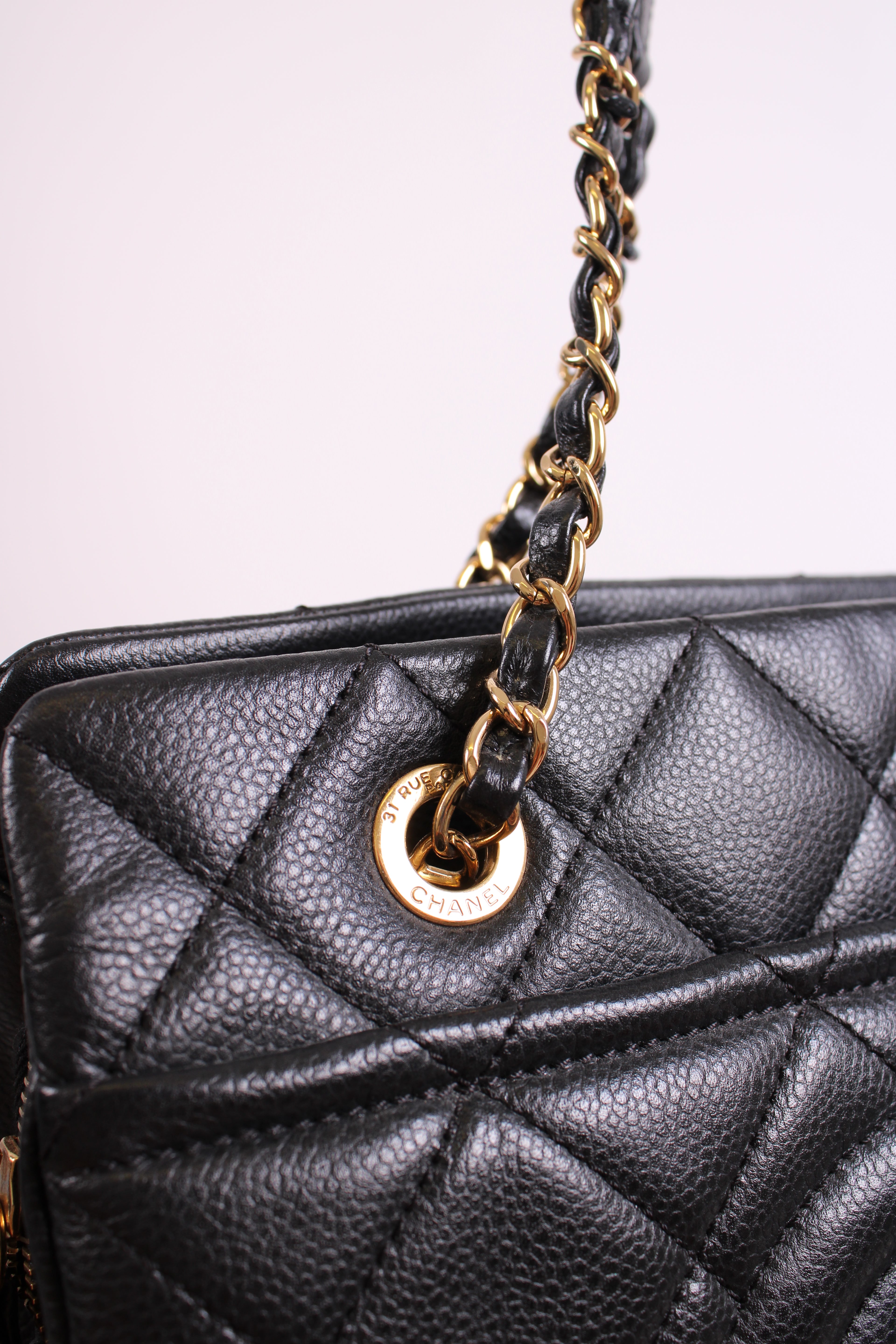 Chanel Timeless CC Caviar Tote Black