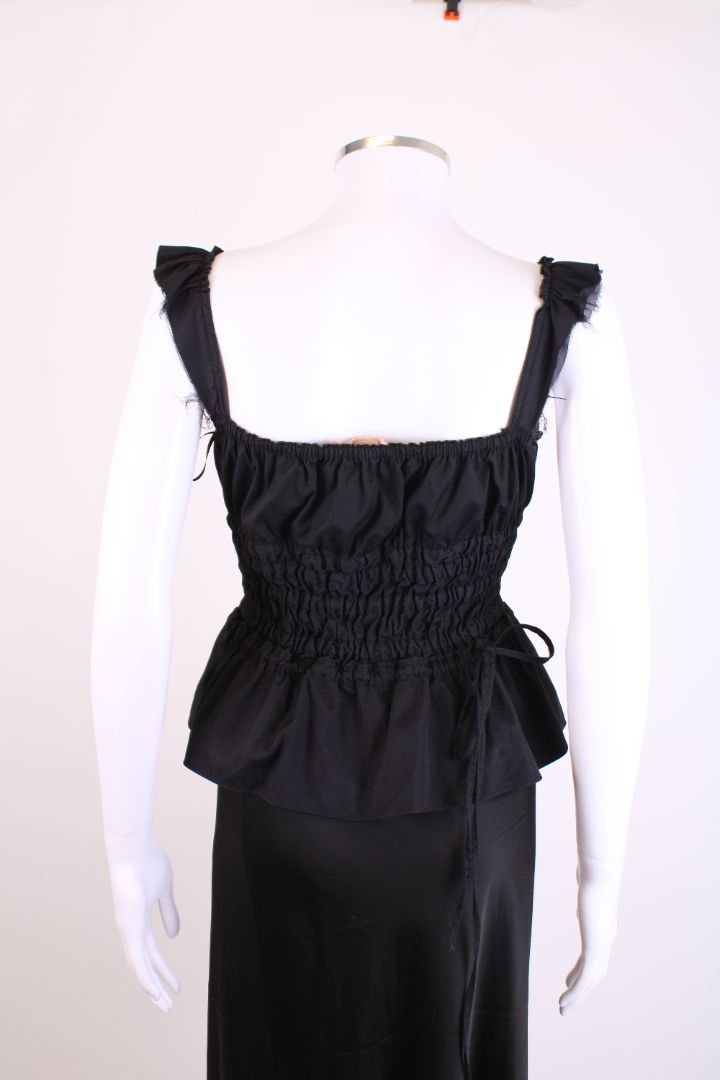 Brock Collection S/S Ruched Top Black S