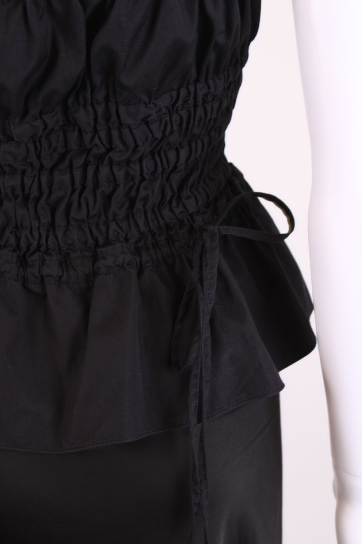 Brock Collection S/S Ruched Top Black S
