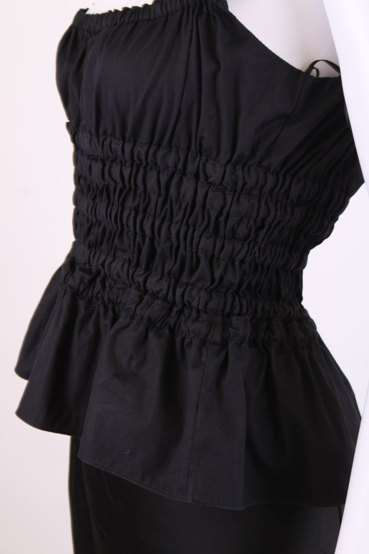 Brock Collection S/S Ruched Top Black S
