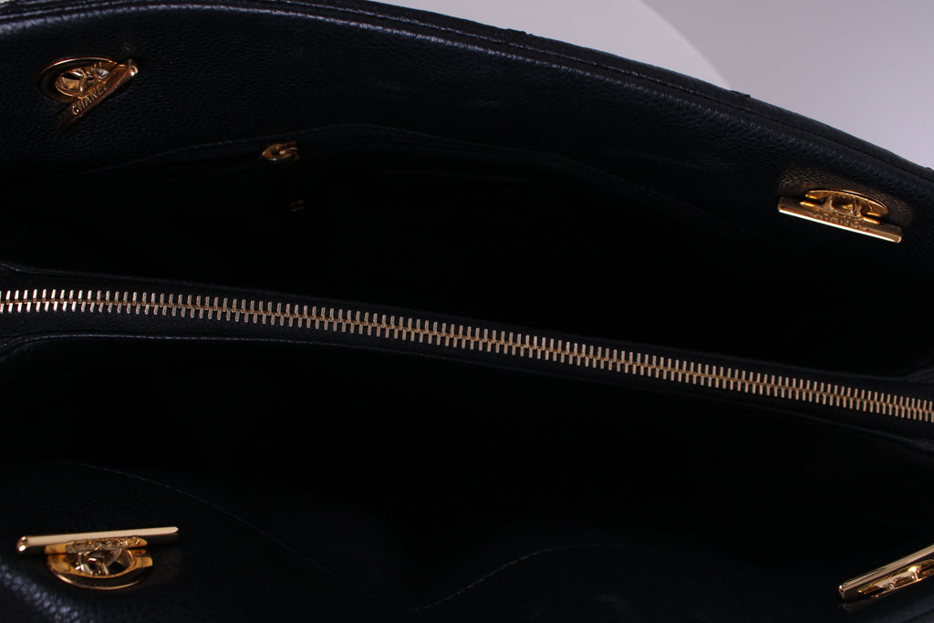 Chanel Timeless CC Caviar Tote Black