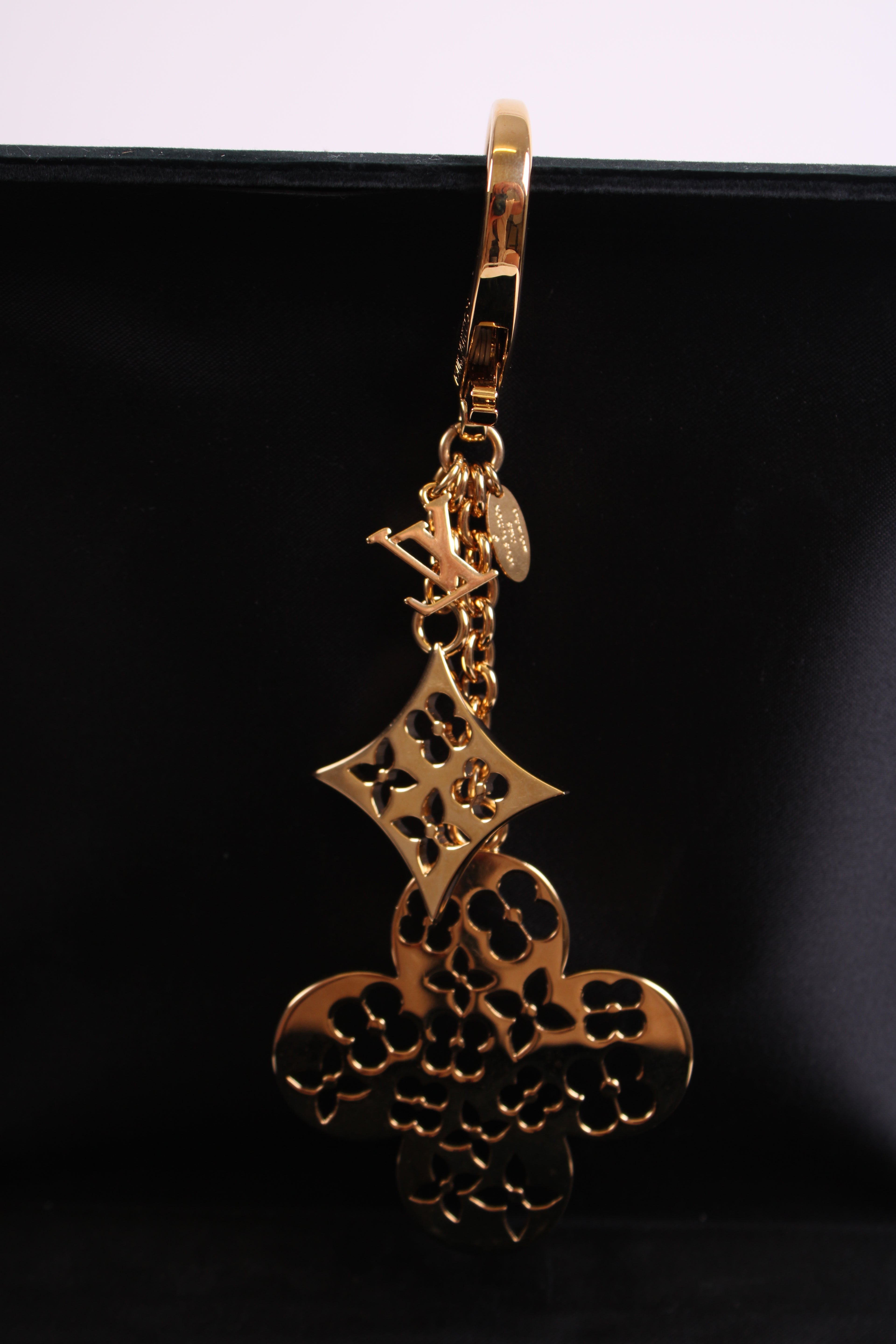 Louis Vuitton Ivy Keychain Gold Colour