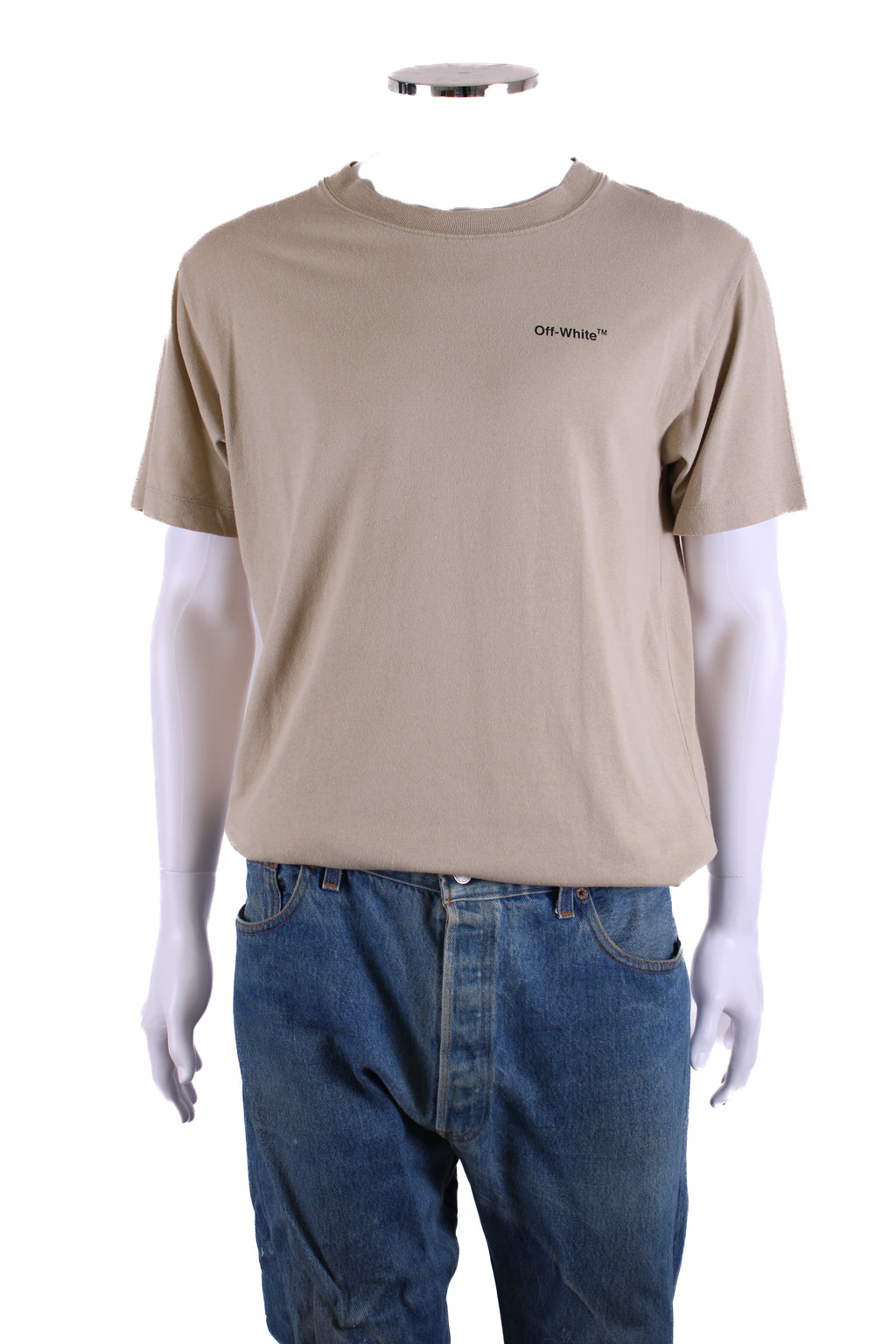 Off White T-shirt Sand M