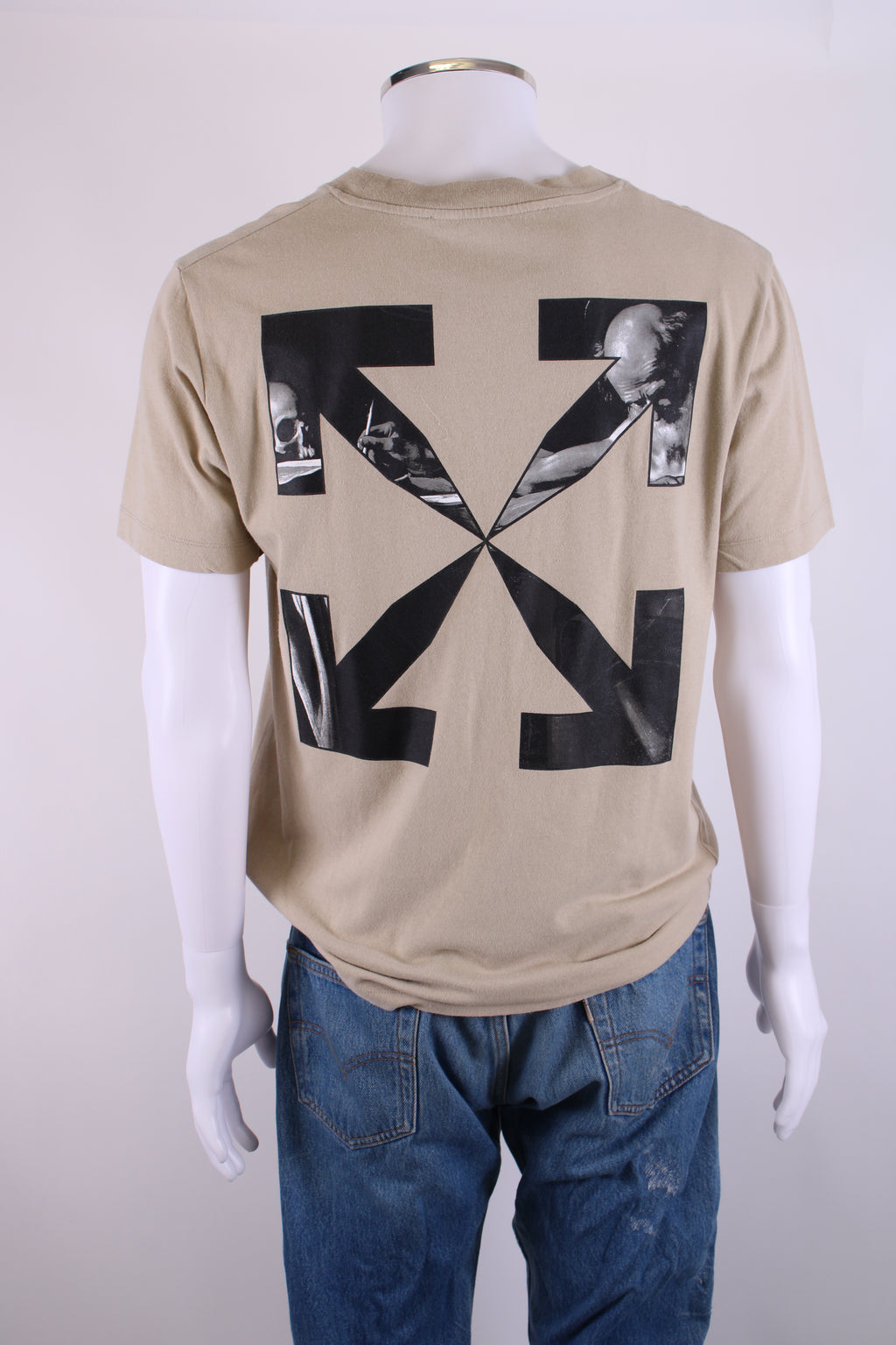 Off White T-shirt Sand M