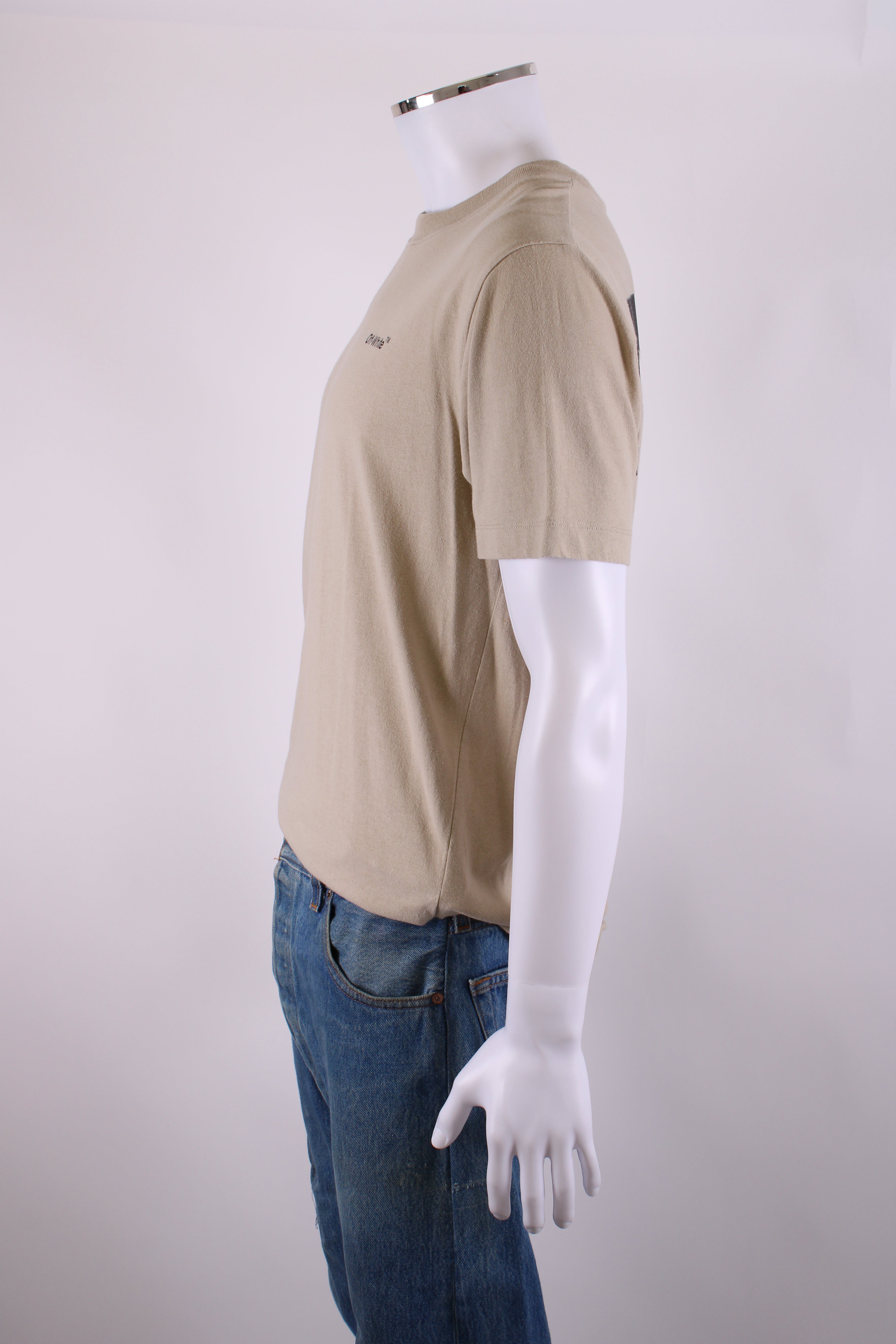 Off White T-shirt Sand M