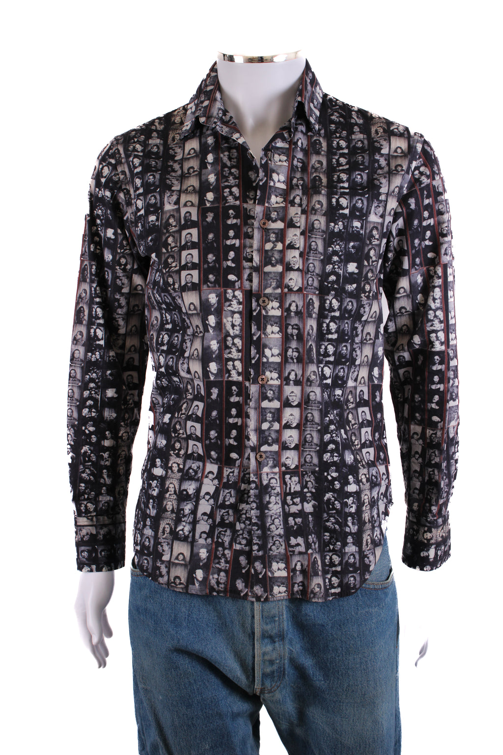 PS Paul Smith photo collage print shirt Grey S