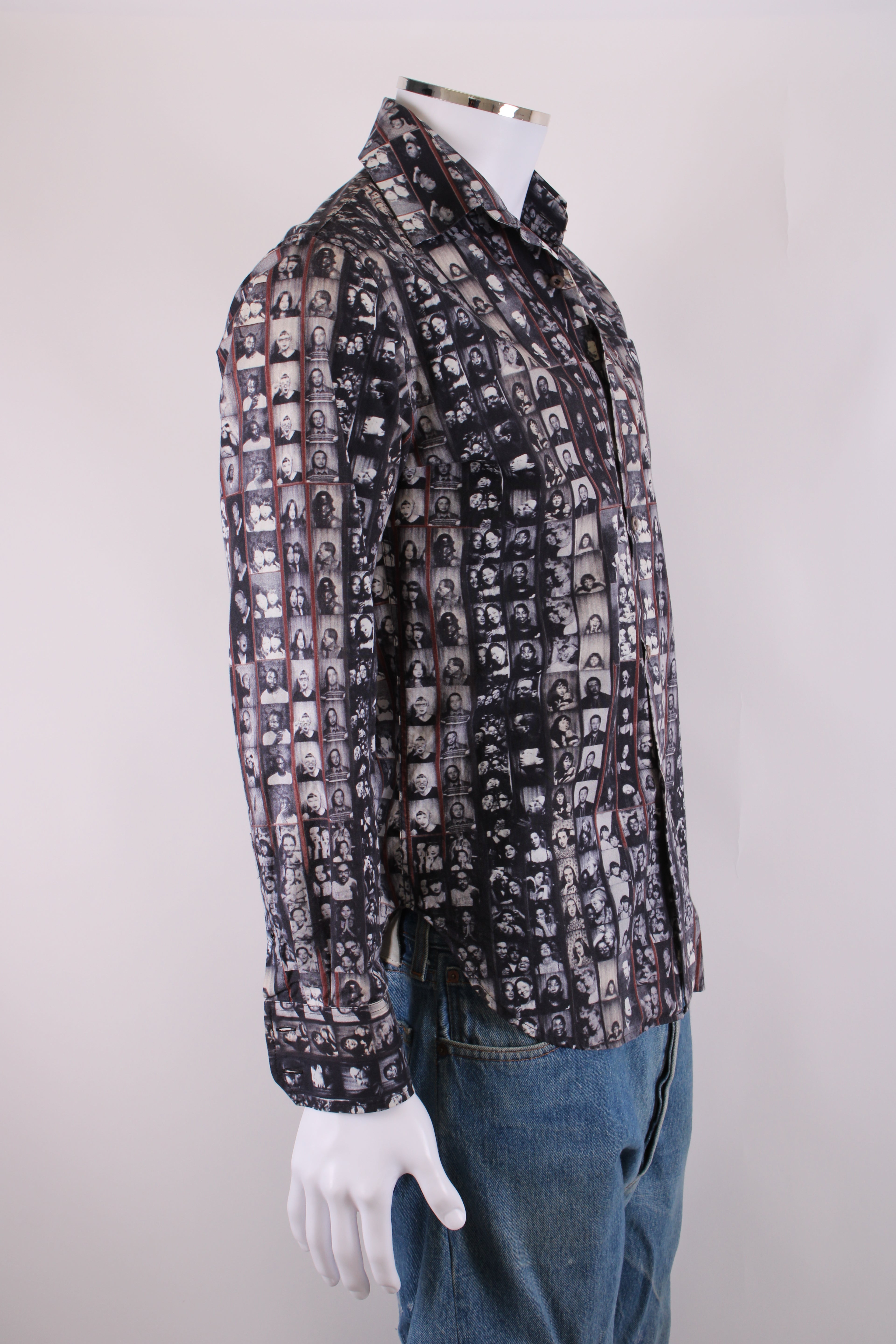 PS Paul Smith photo collage print shirt Grey S