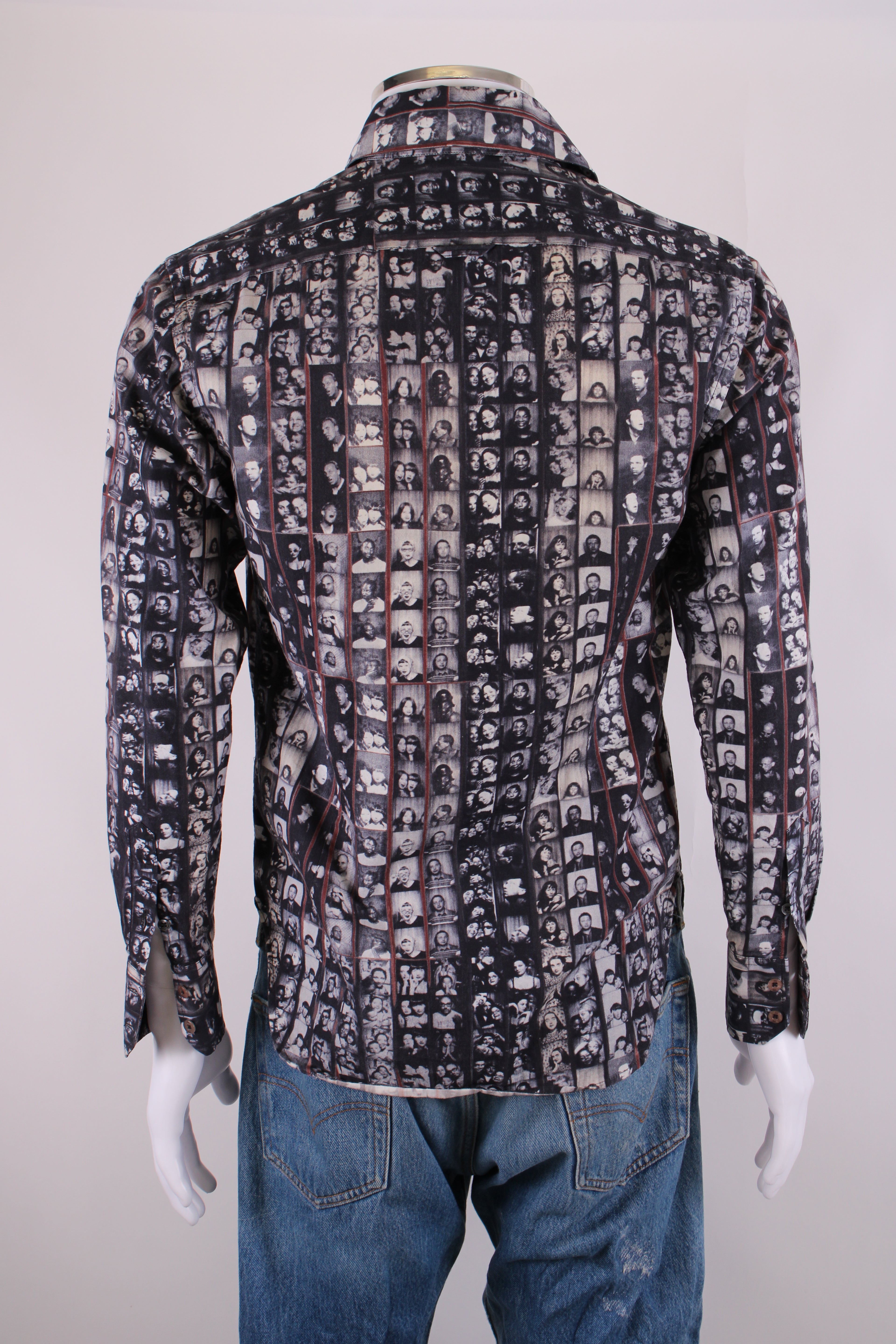 PS Paul Smith photo collage print shirt Grey S