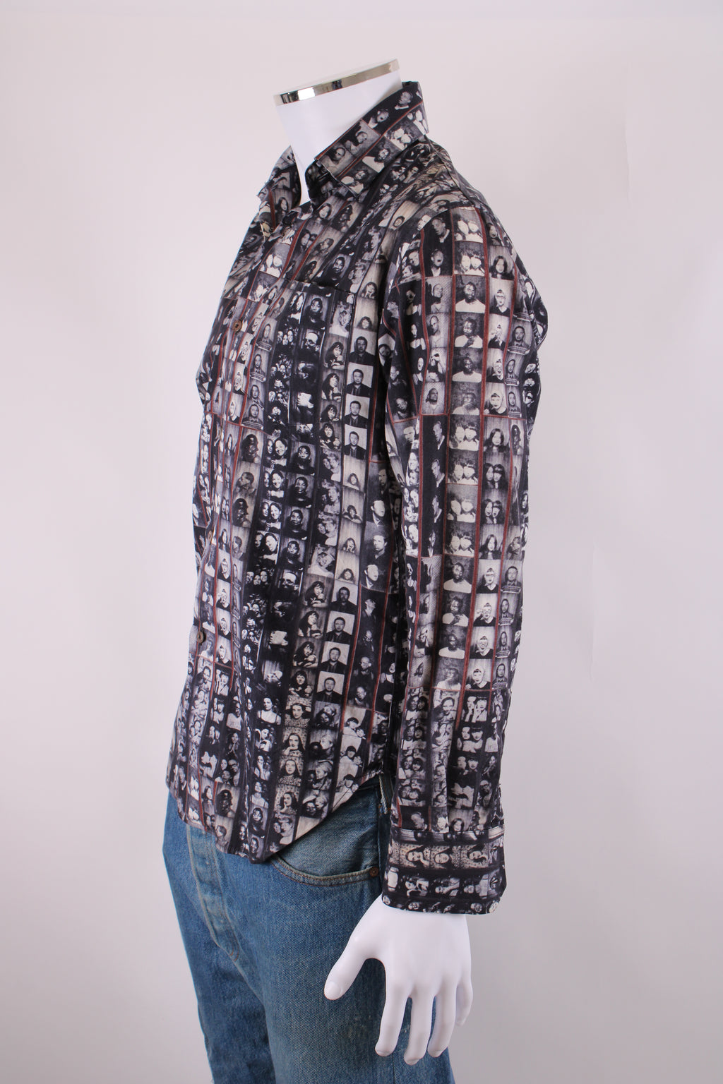 PS Paul Smith photo collage print shirt Grey S