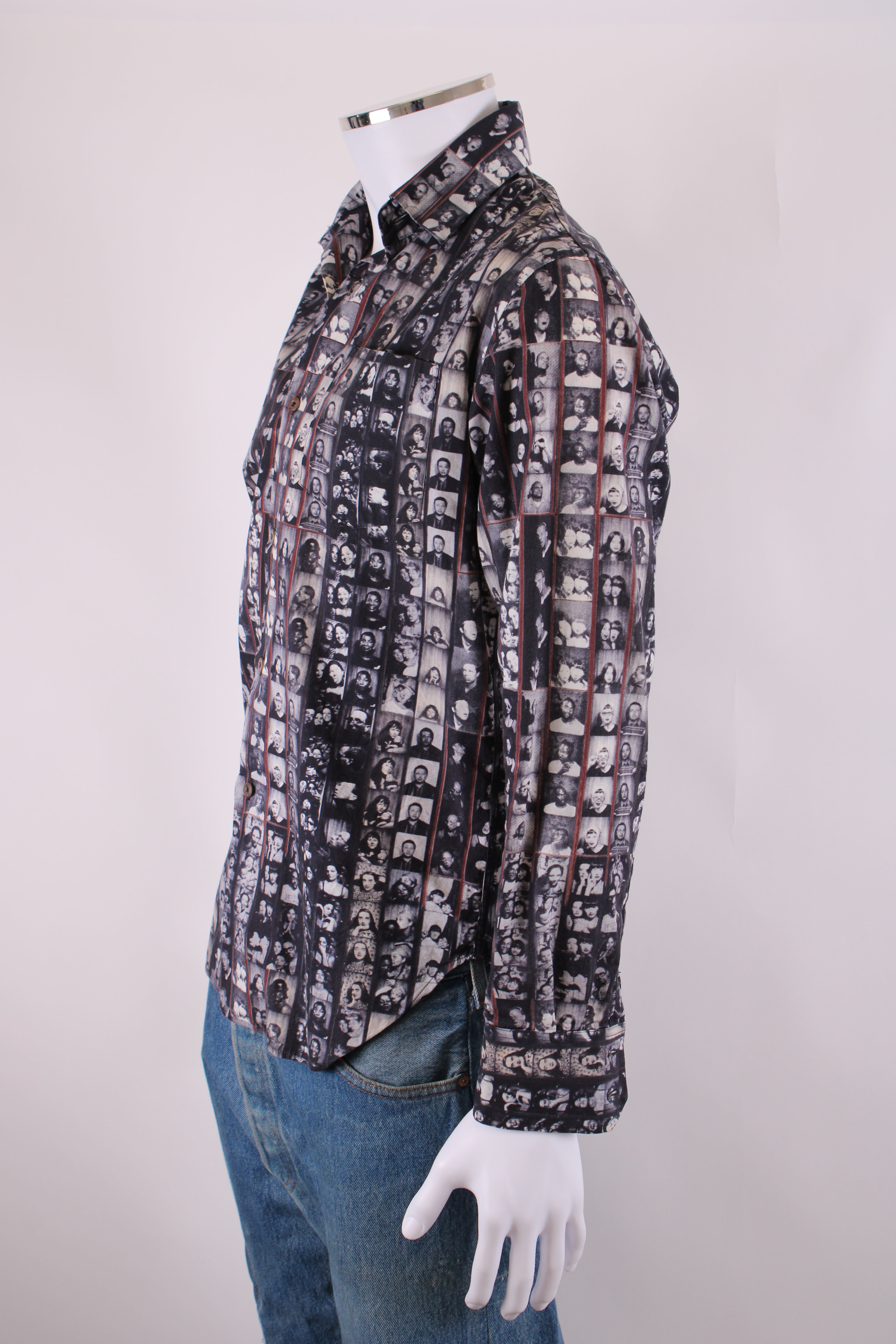 PS Paul Smith photo collage print shirt Grey S
