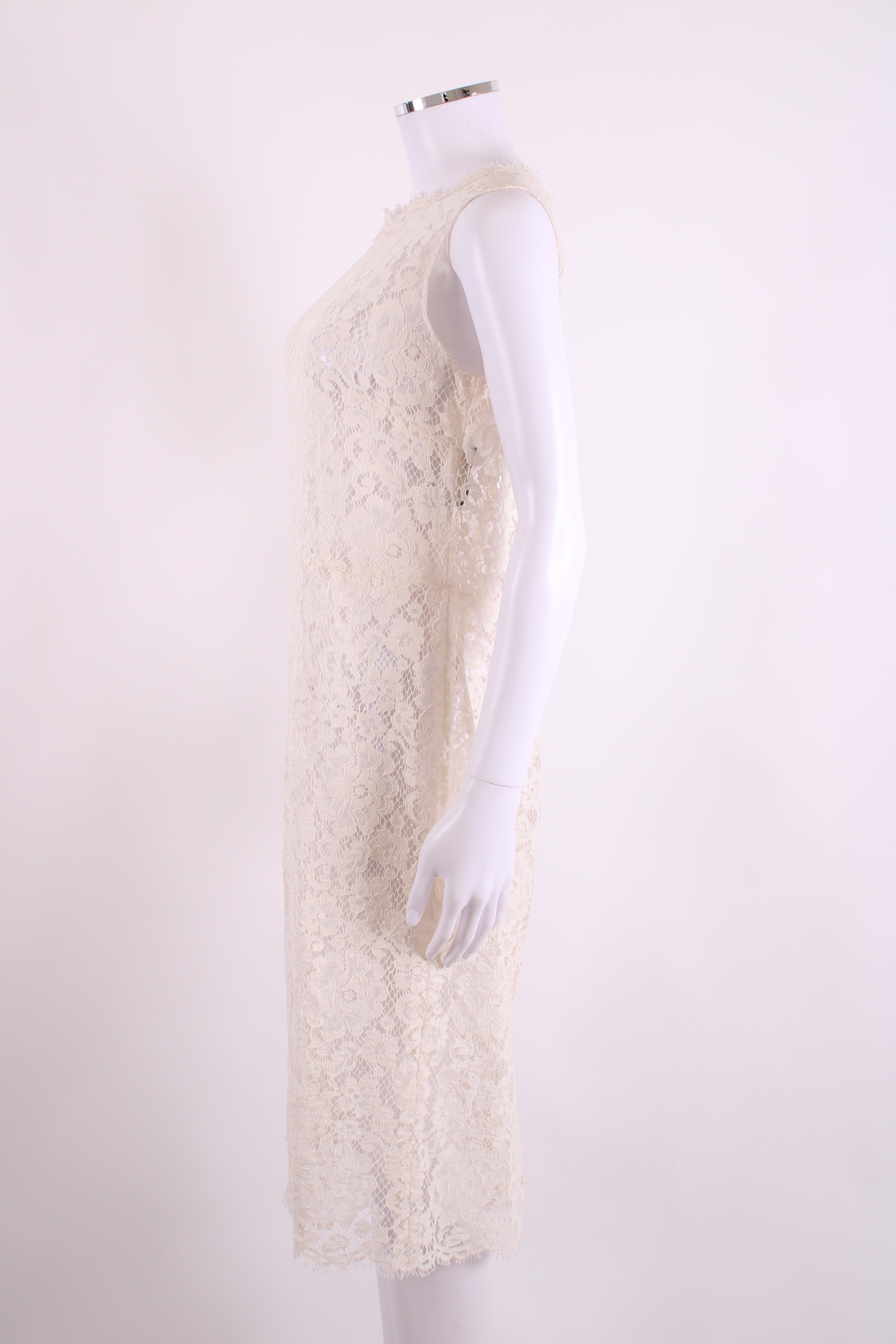 Dolce & Gabbana S/S Lace Dress Cream S