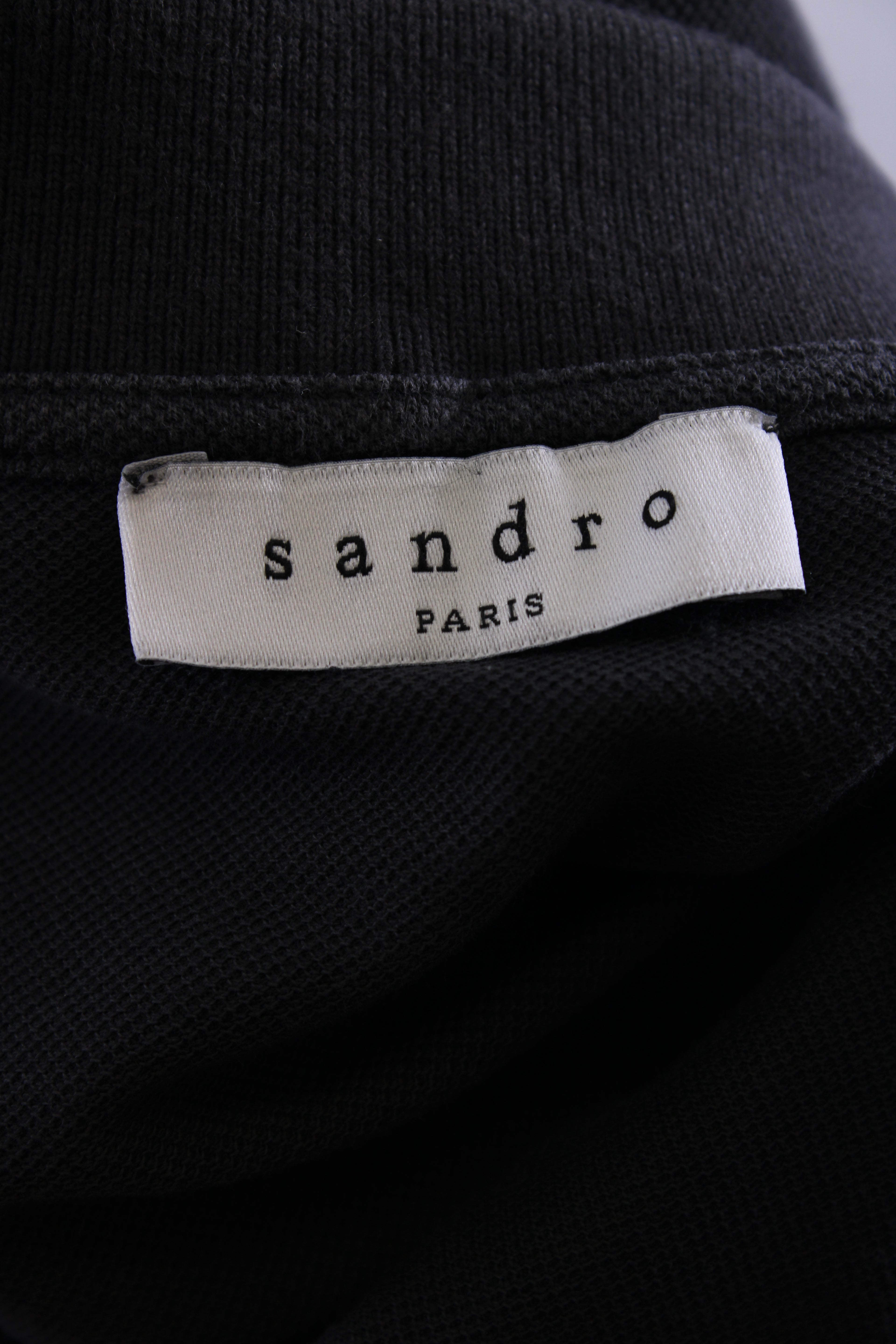 Sandro Polo Washed Grey S