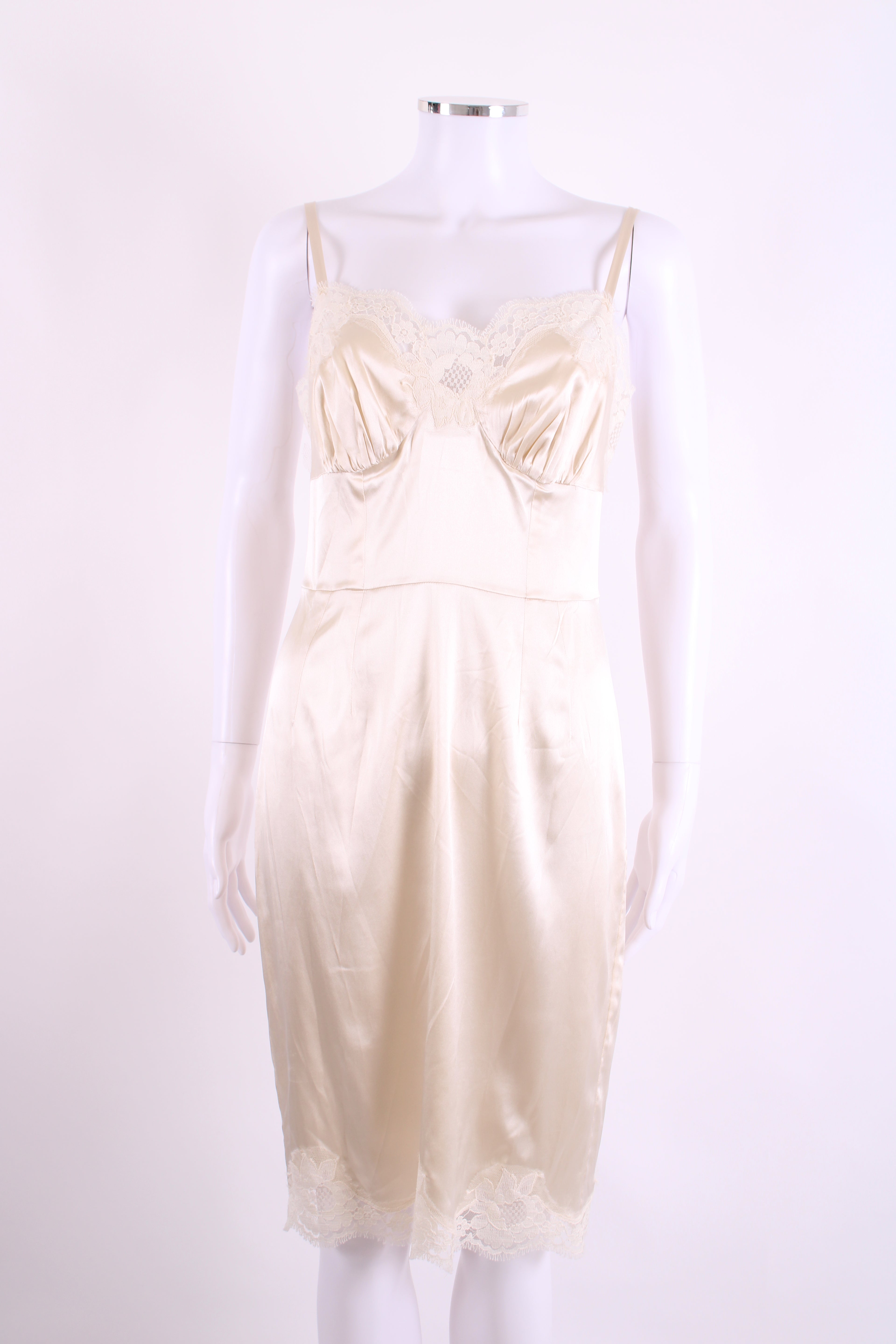 Dolce & Gabbana S/S Lace Dress Cream S