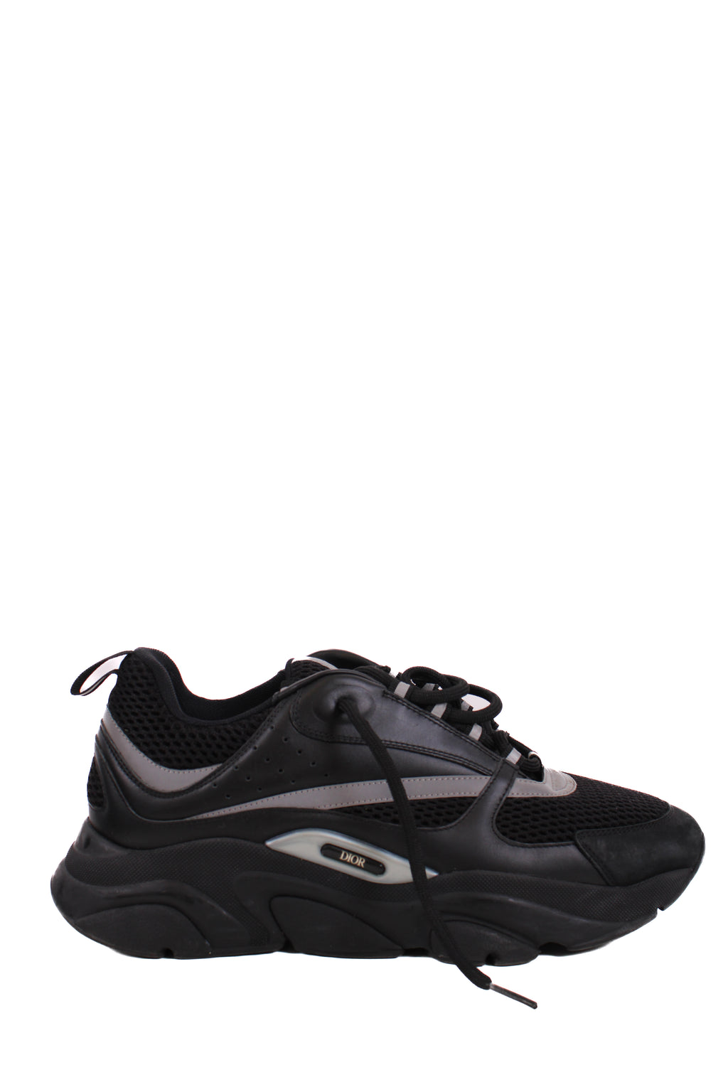 Dior B22 Mesh Trainers Black/ Grey 10