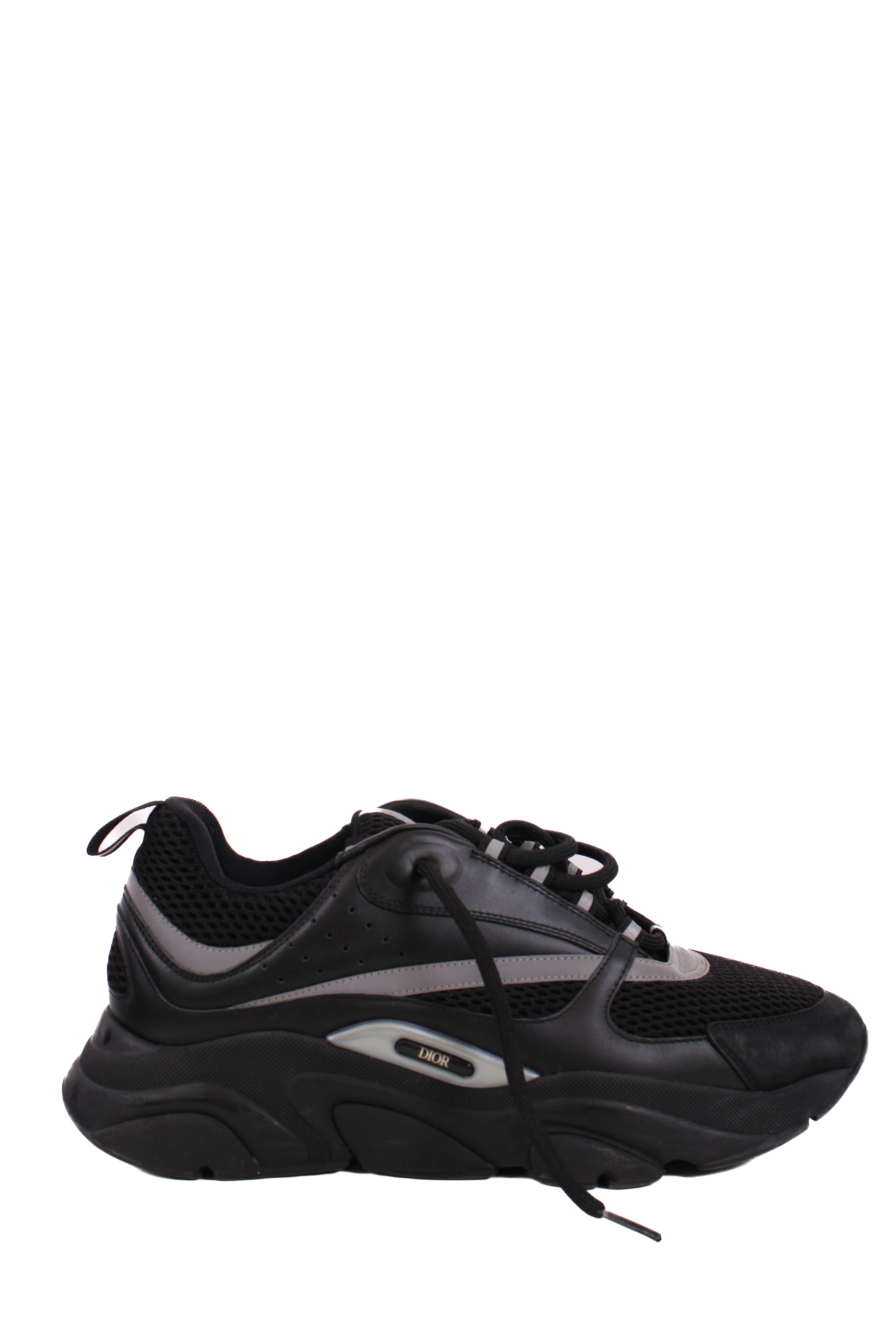 Dior B22 Mesh Trainers Black/ Grey 10