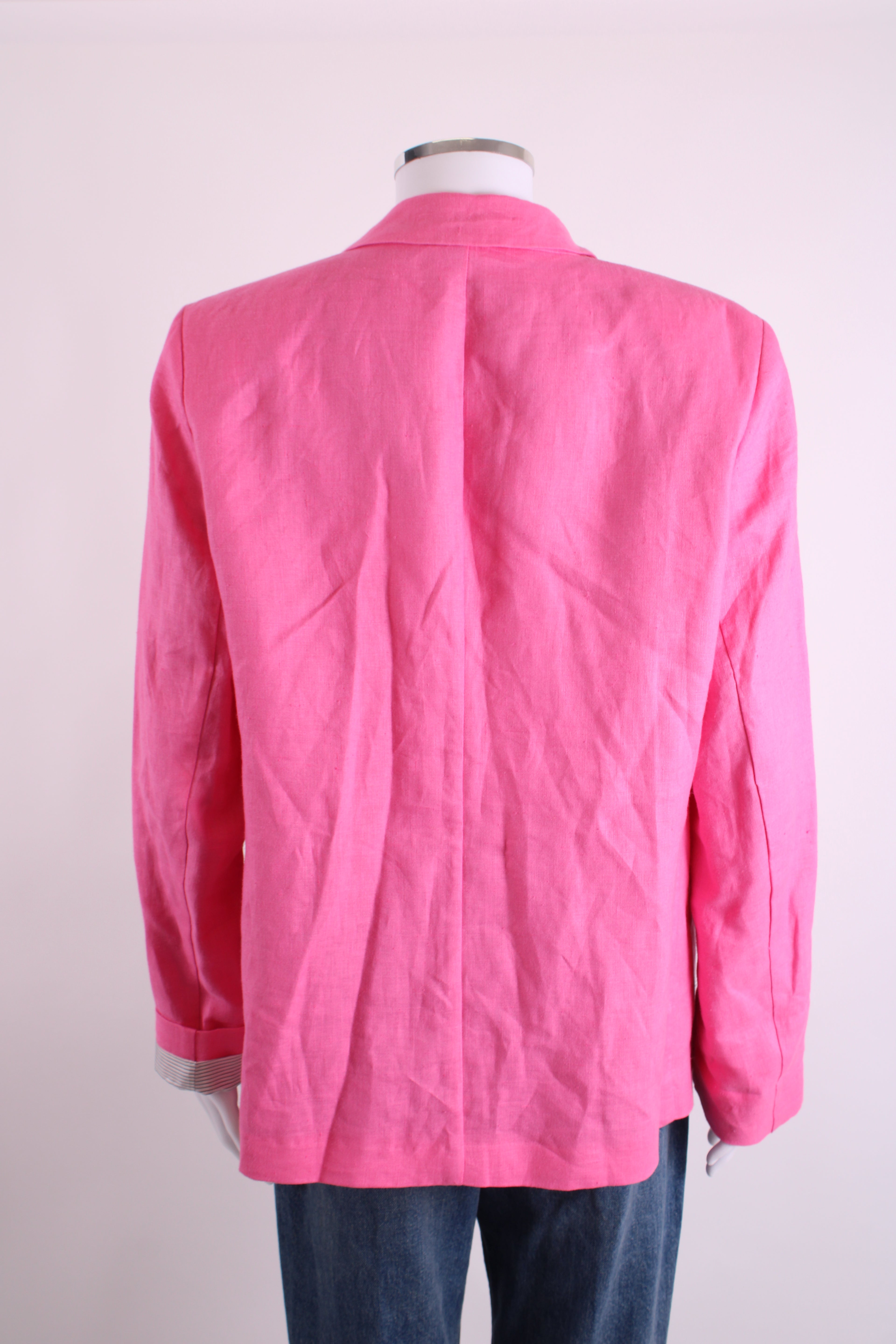 Jaeger Linen Blazer Pink L