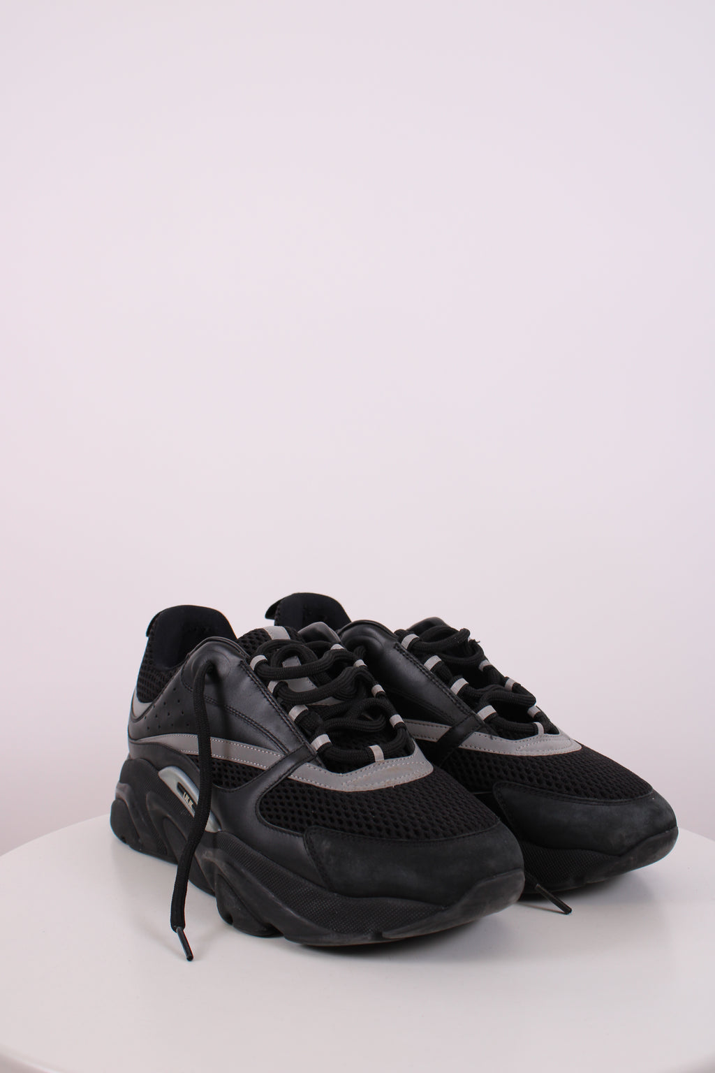 Dior B22 Mesh Trainers Black/ Grey 10