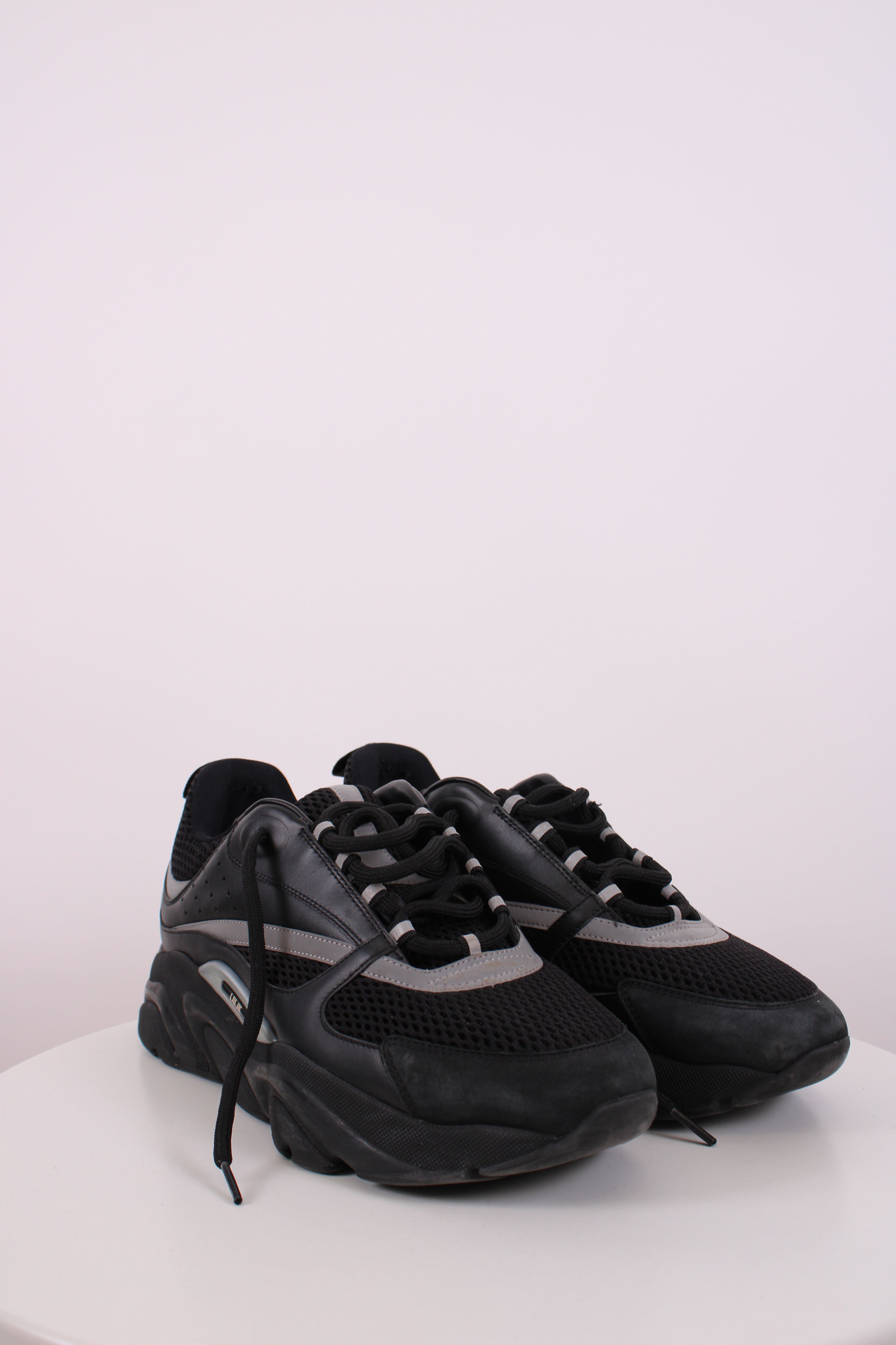 Dior B22 Mesh Trainers Black/ Grey 10