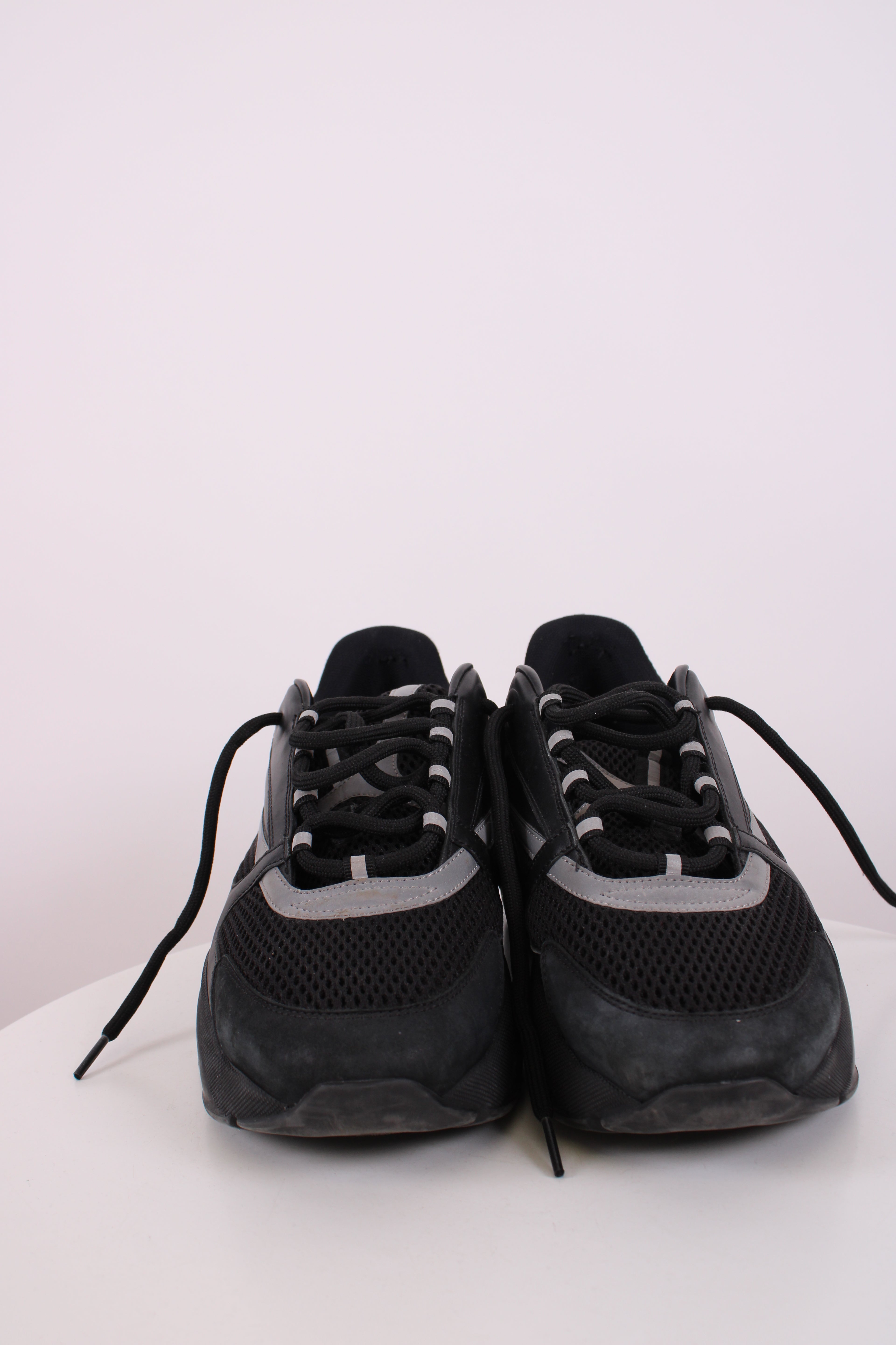 Dior B22 Mesh Trainers Black/ Grey 10