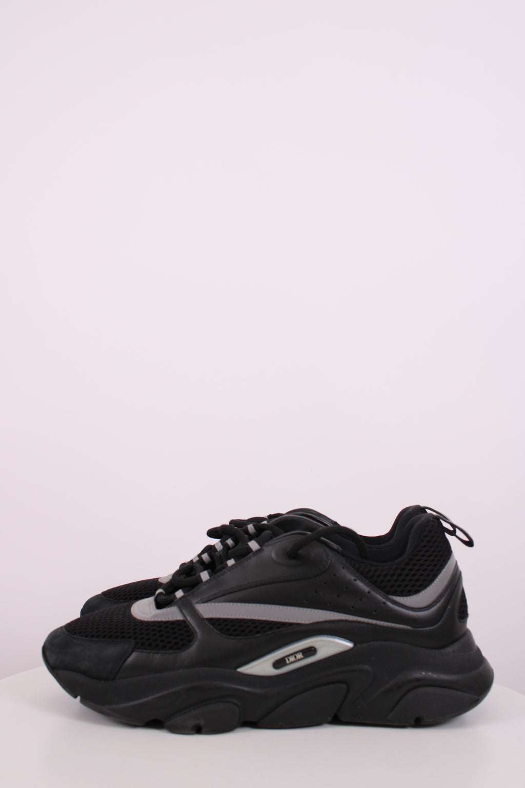 Dior B22 Mesh Trainers Black/ Grey 10