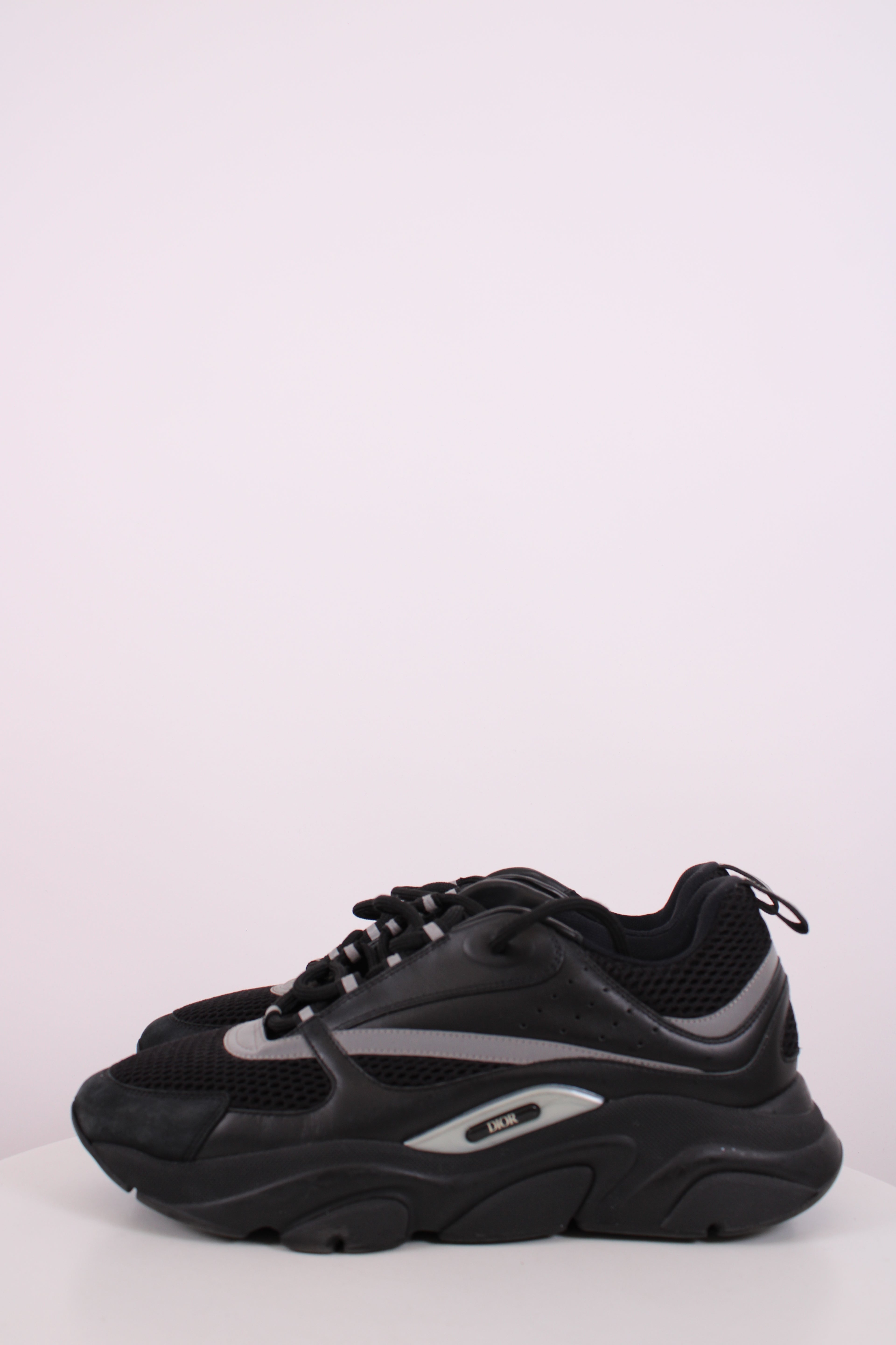 Dior B22 Mesh Trainers Black/ Grey 10