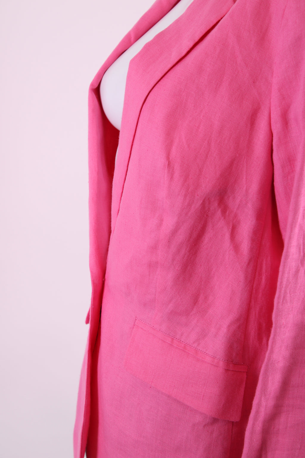 Jaeger Linen Blazer Pink L