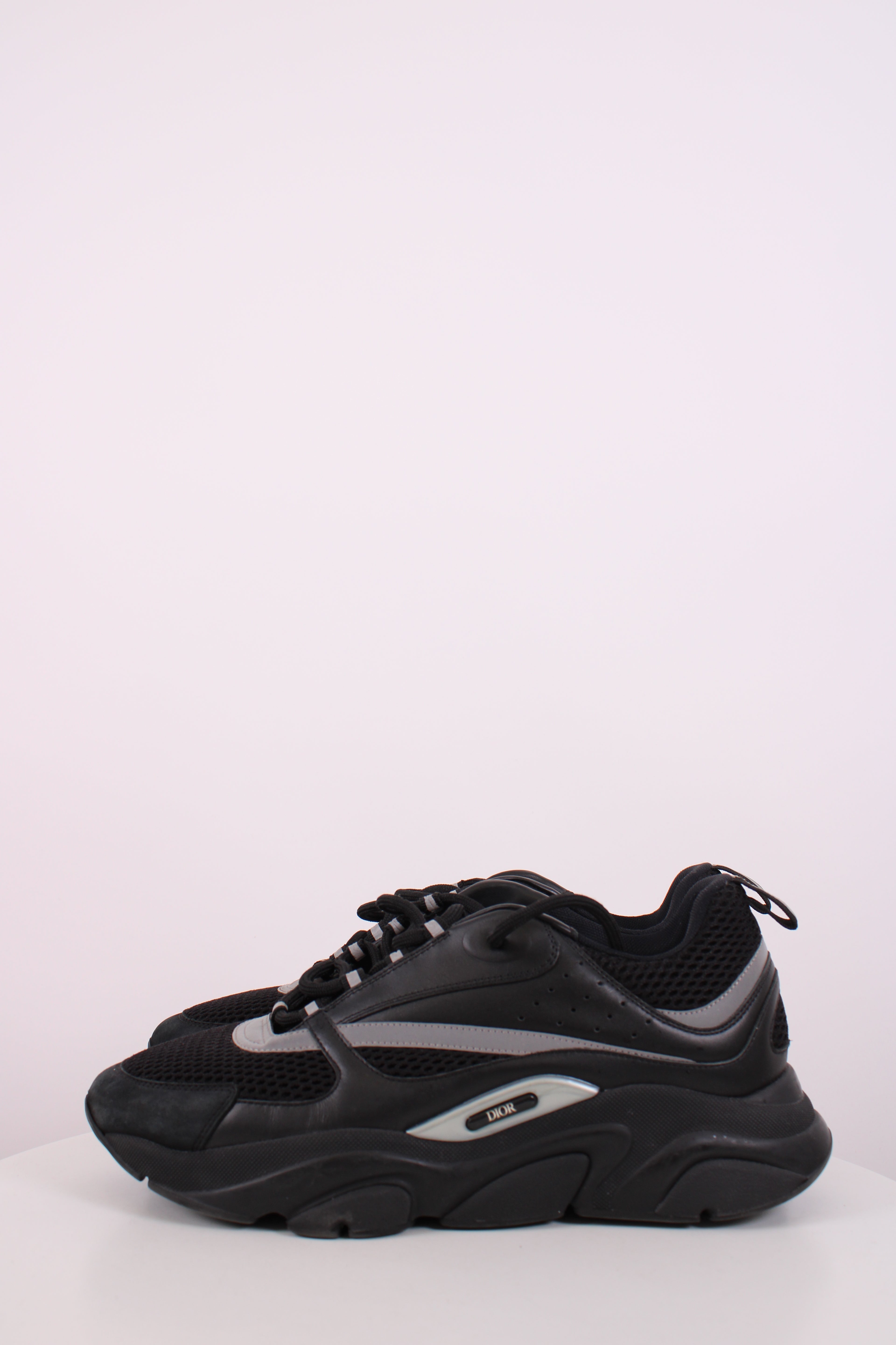Dior B22 Mesh Trainers Black/ Grey 10
