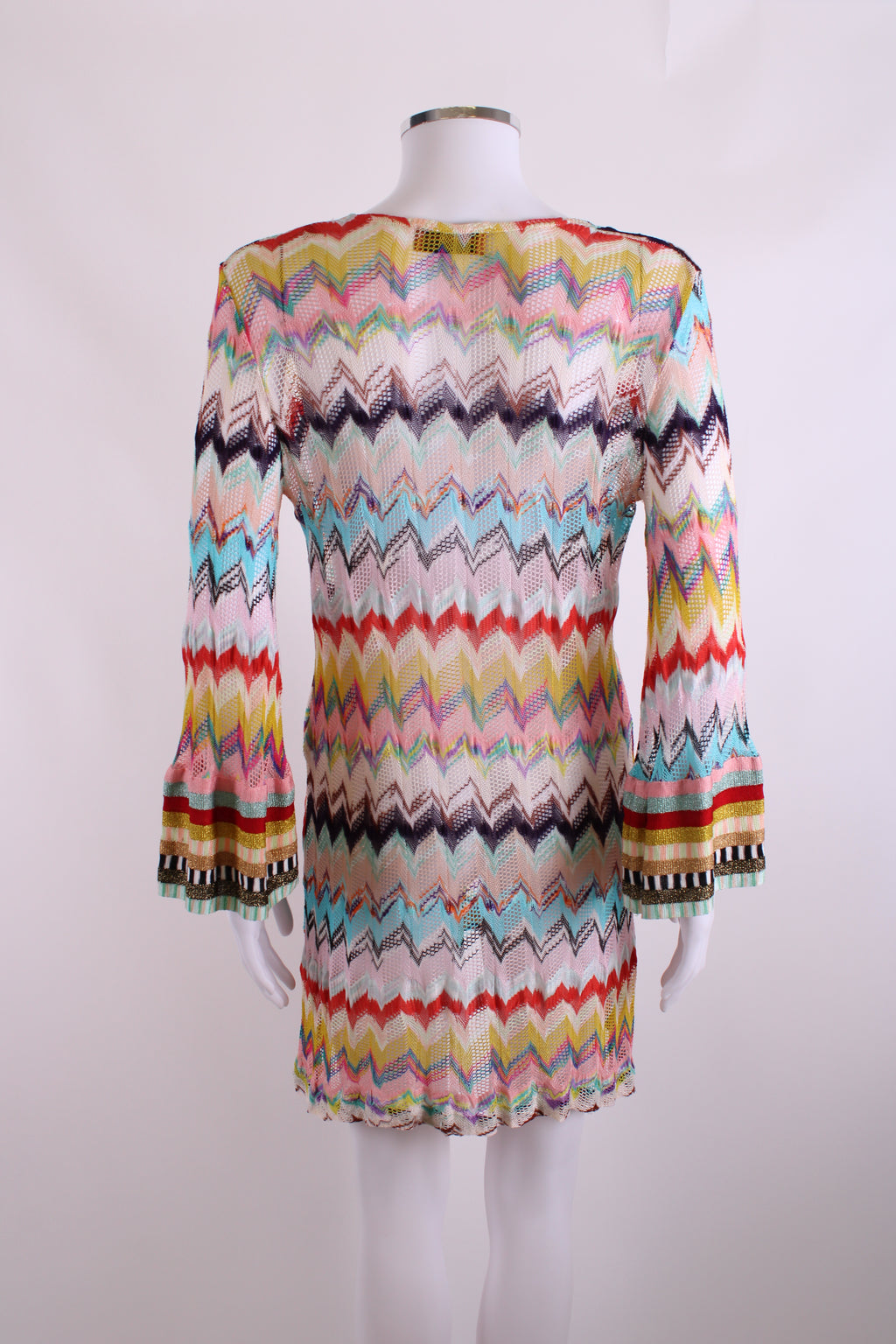 Missoni Mare L/S Chevron Beach Dress Multi Coloured 8