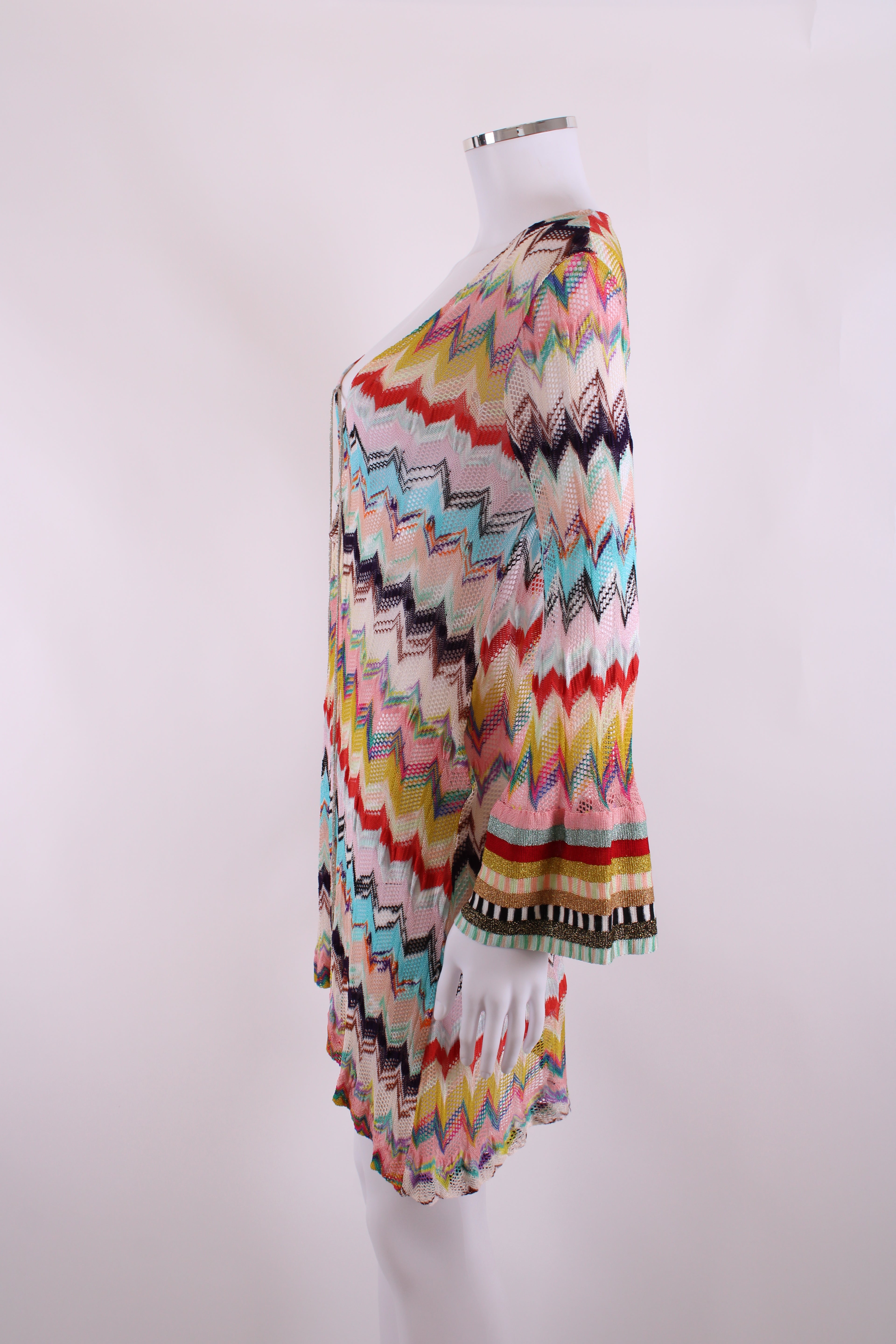Missoni Mare L/S Chevron Beach Dress Multi Coloured 8