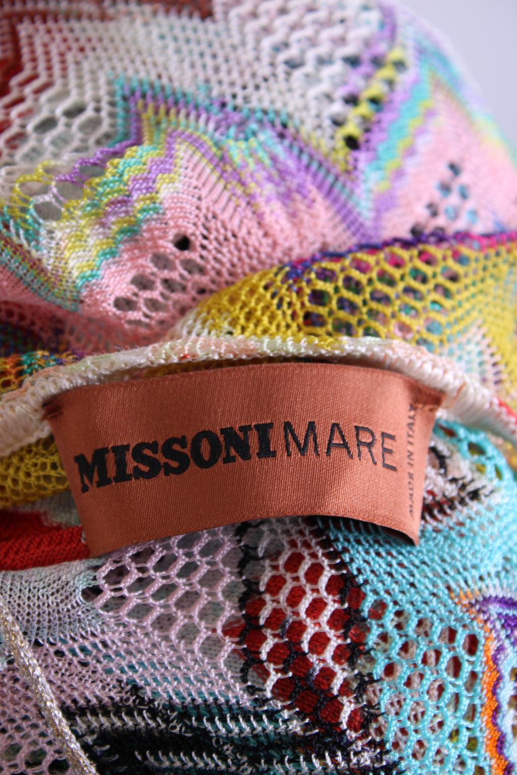 Missoni Mare L/S Chevron Beach Dress Multi Coloured 8