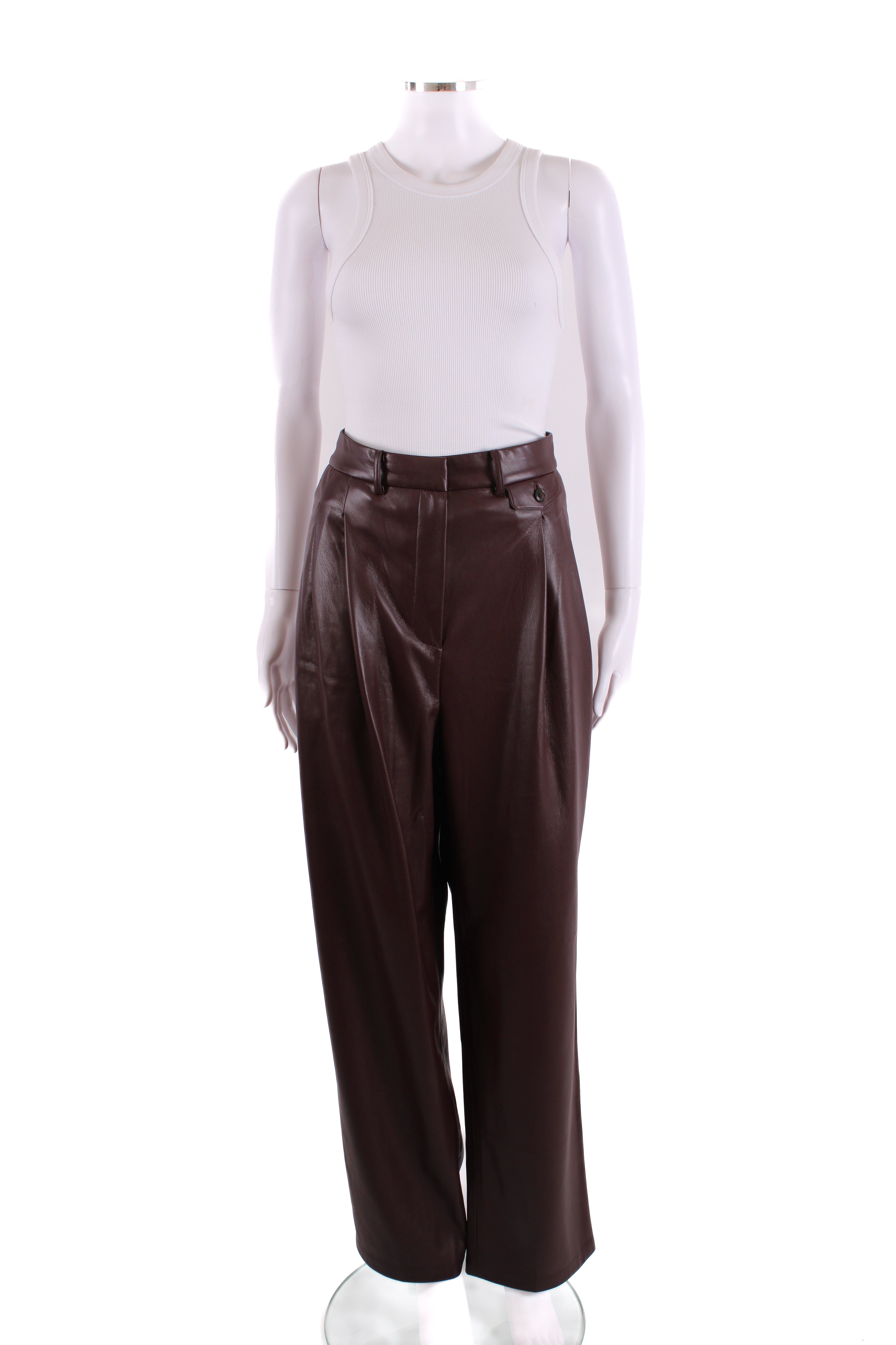 Frankie Shop Trousers Burgundy L