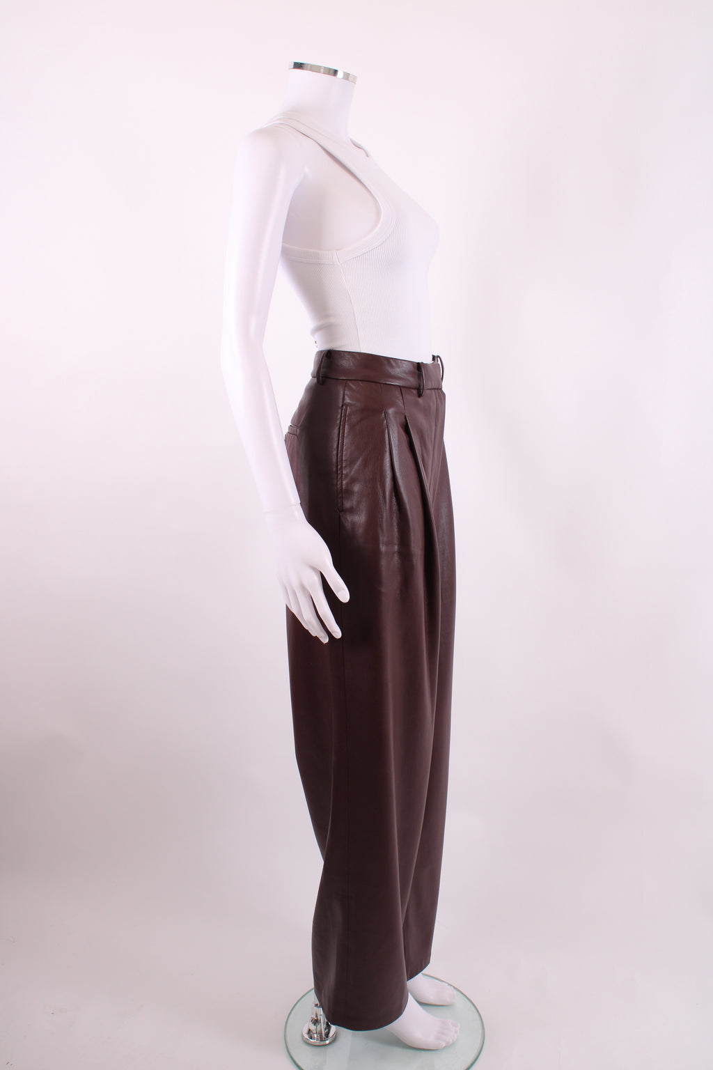 Frankie Shop Trousers Burgundy L