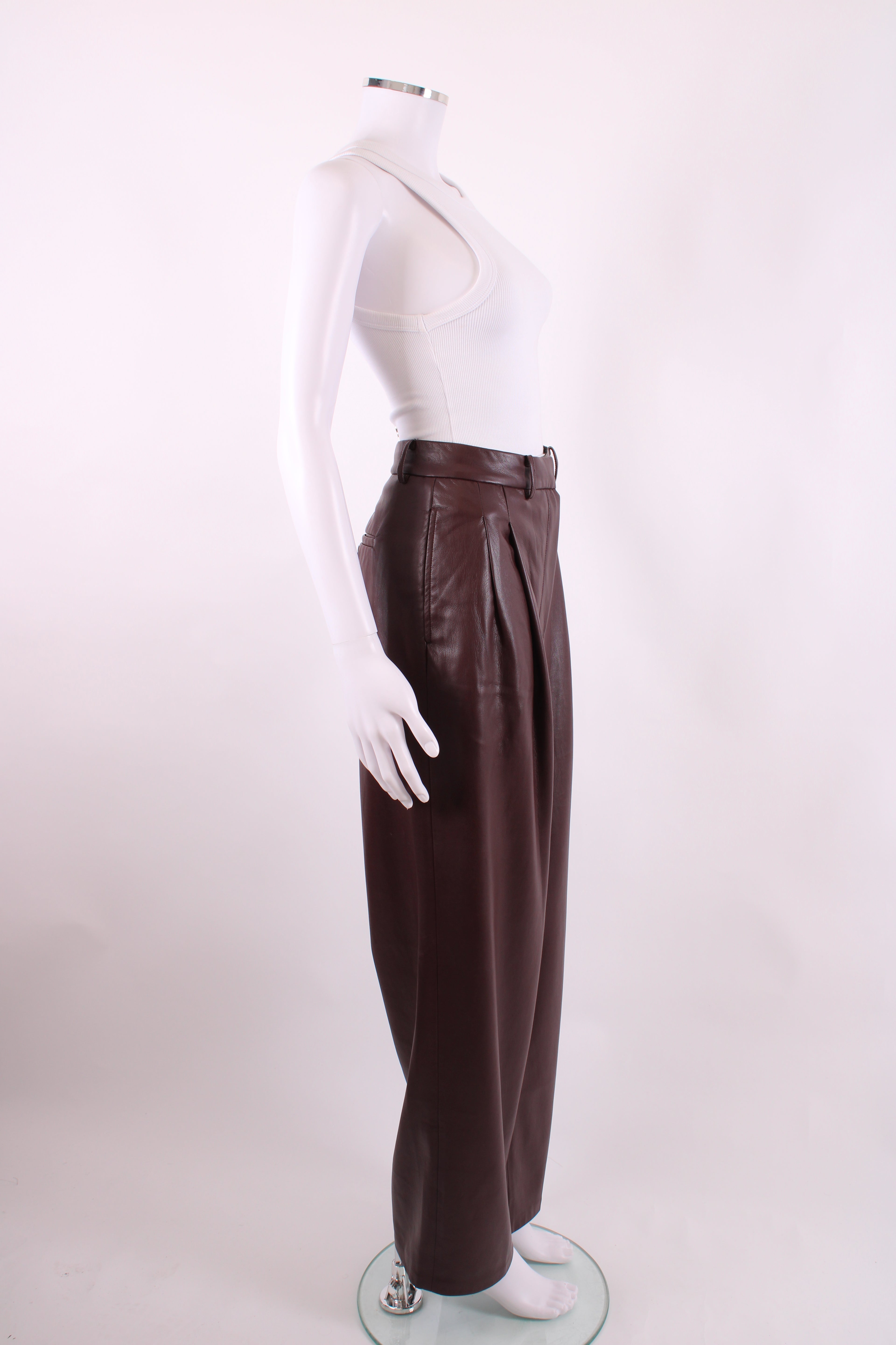 Frankie Shop Trousers Burgundy L