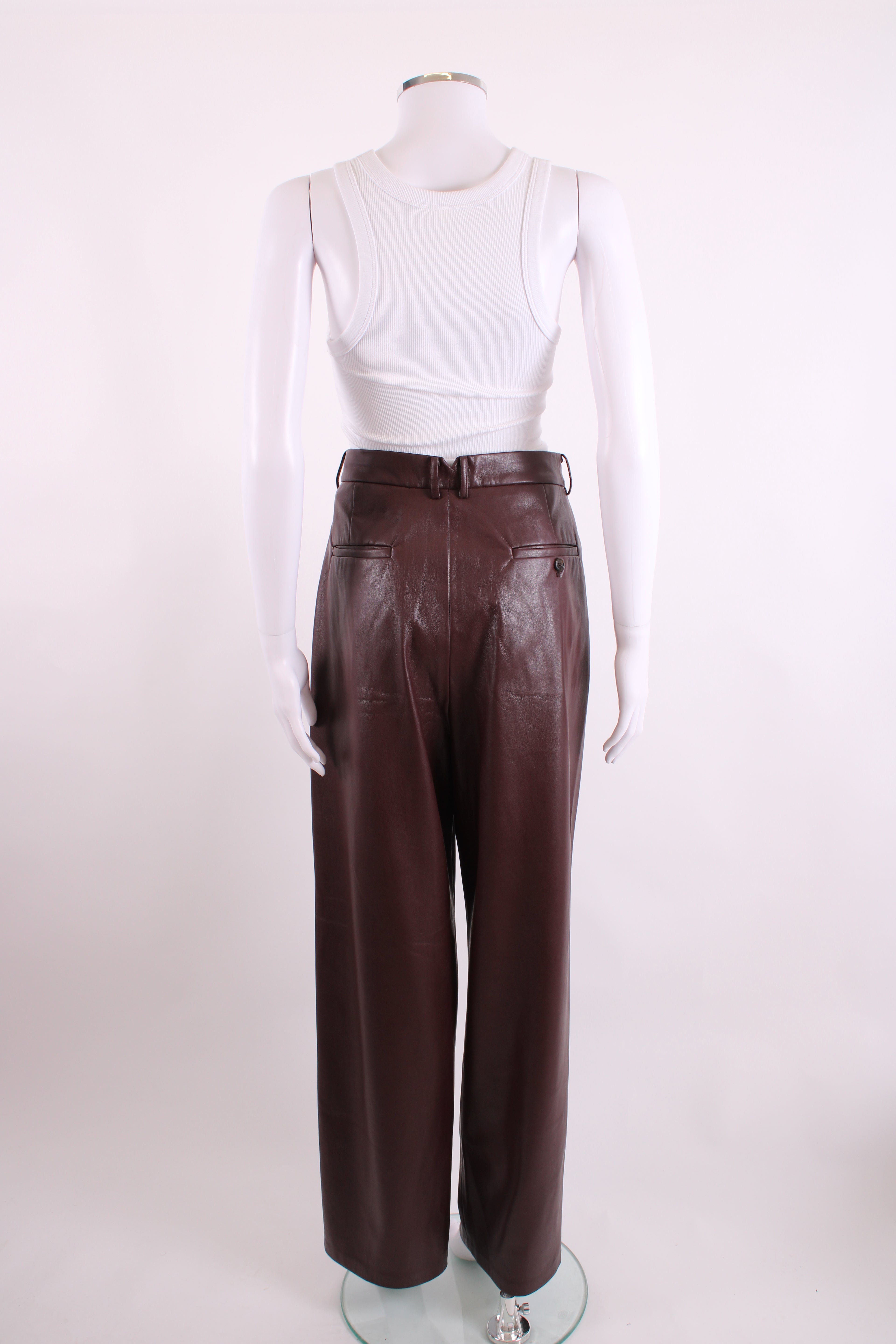 Frankie Shop Trousers Burgundy L