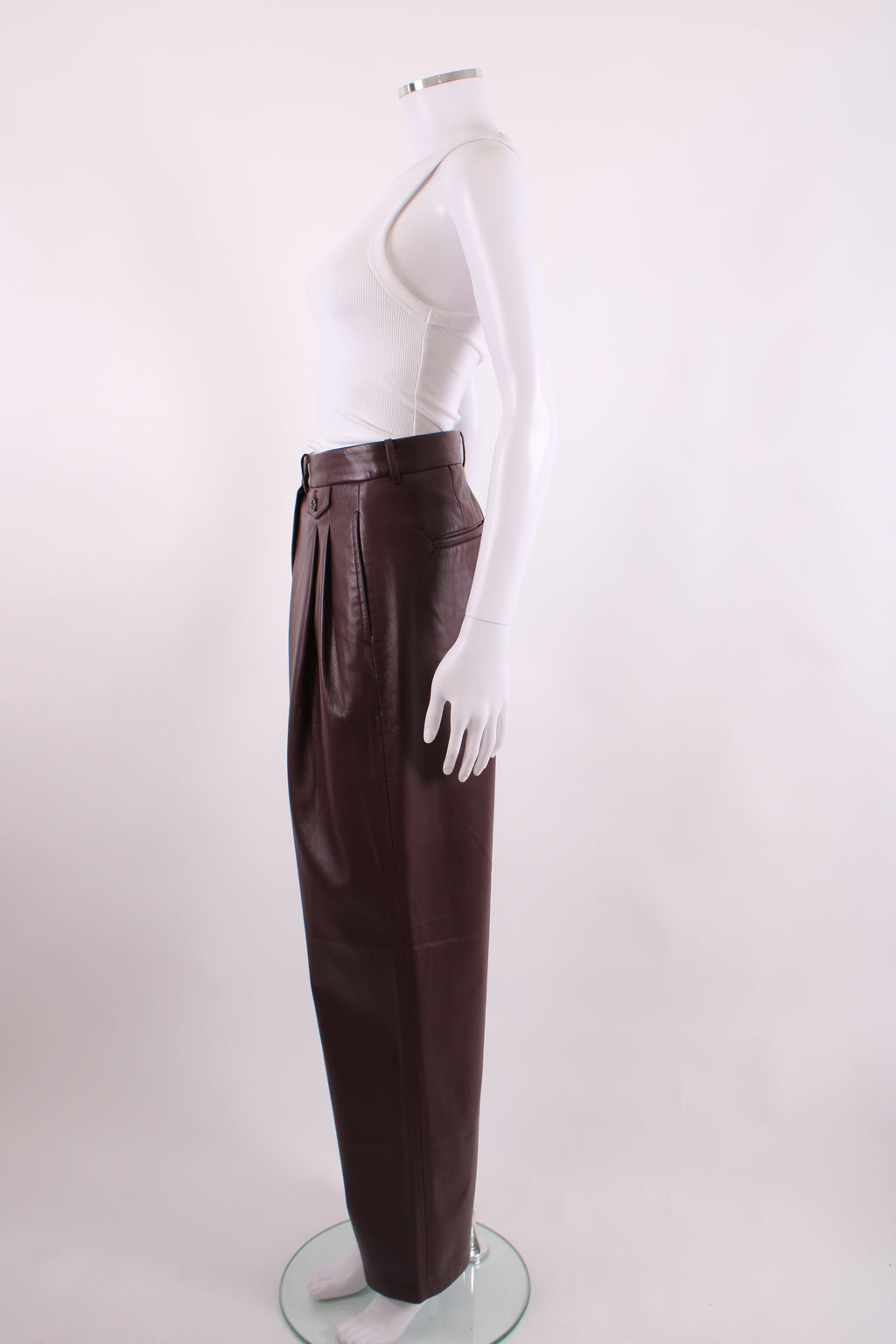Frankie Shop Trousers Burgundy L