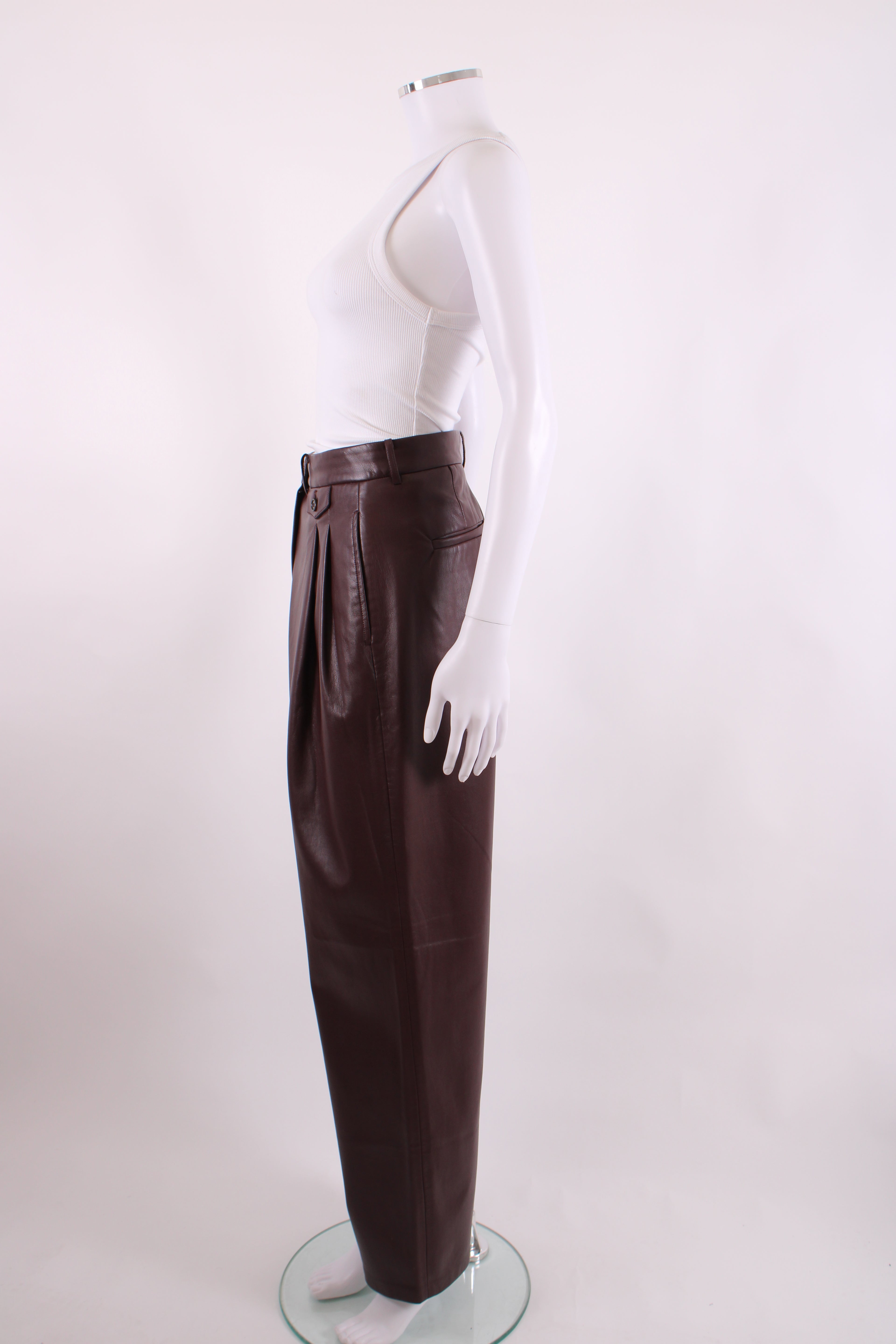 Frankie Shop Trousers Burgundy L