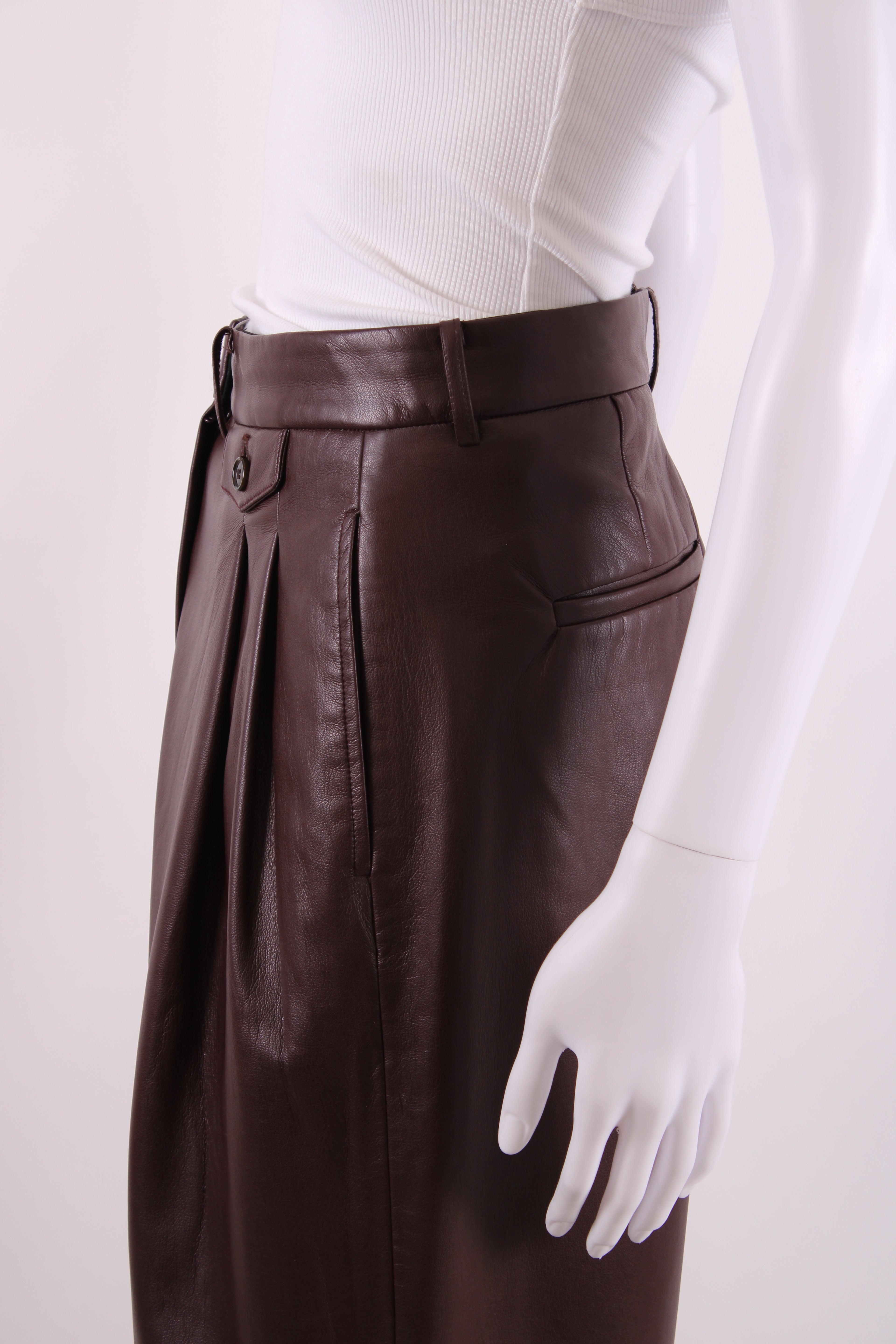 Frankie Shop Trousers Burgundy L