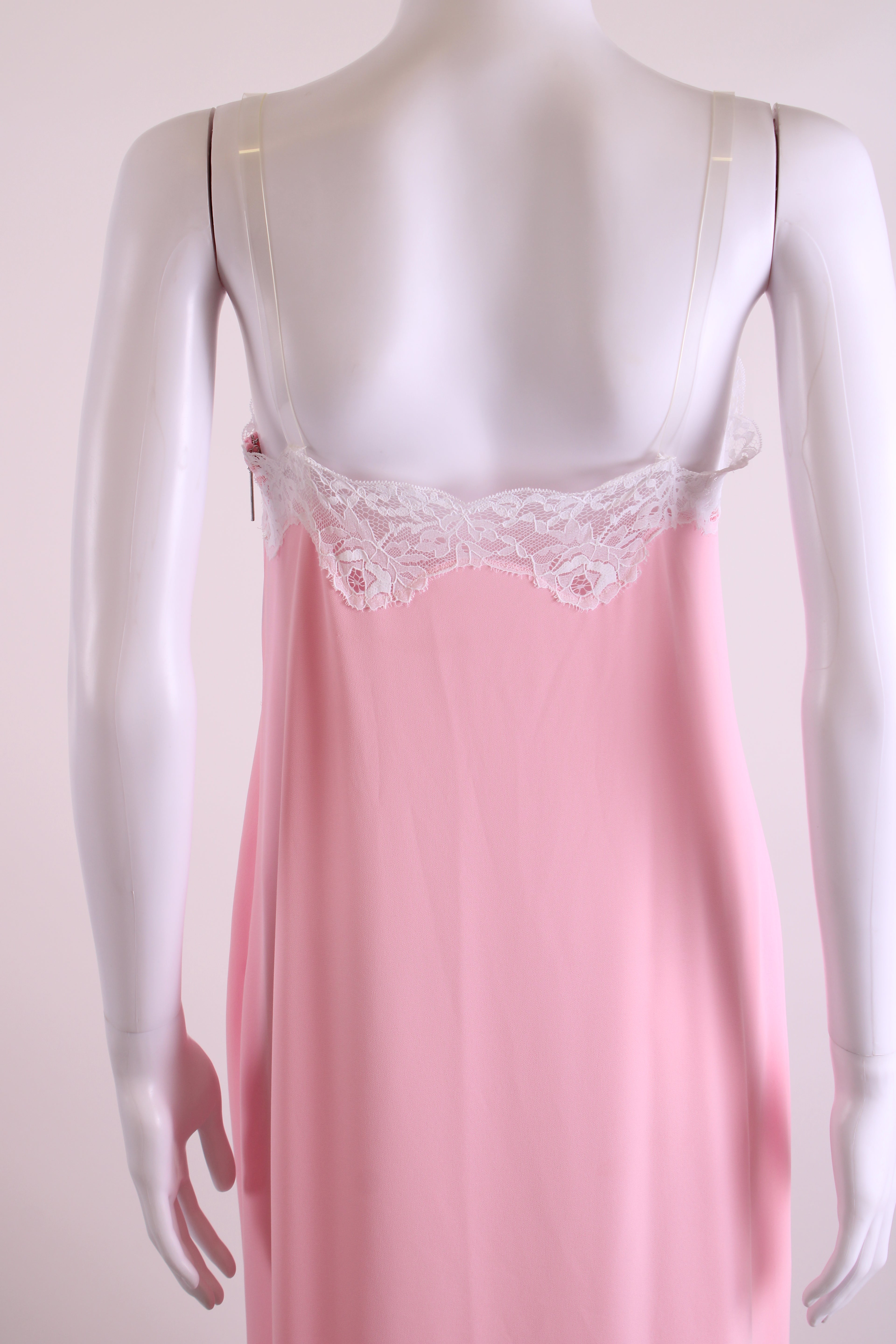 Christopher Kane Lace Trim Strap Detail Cami Dress Pink 8