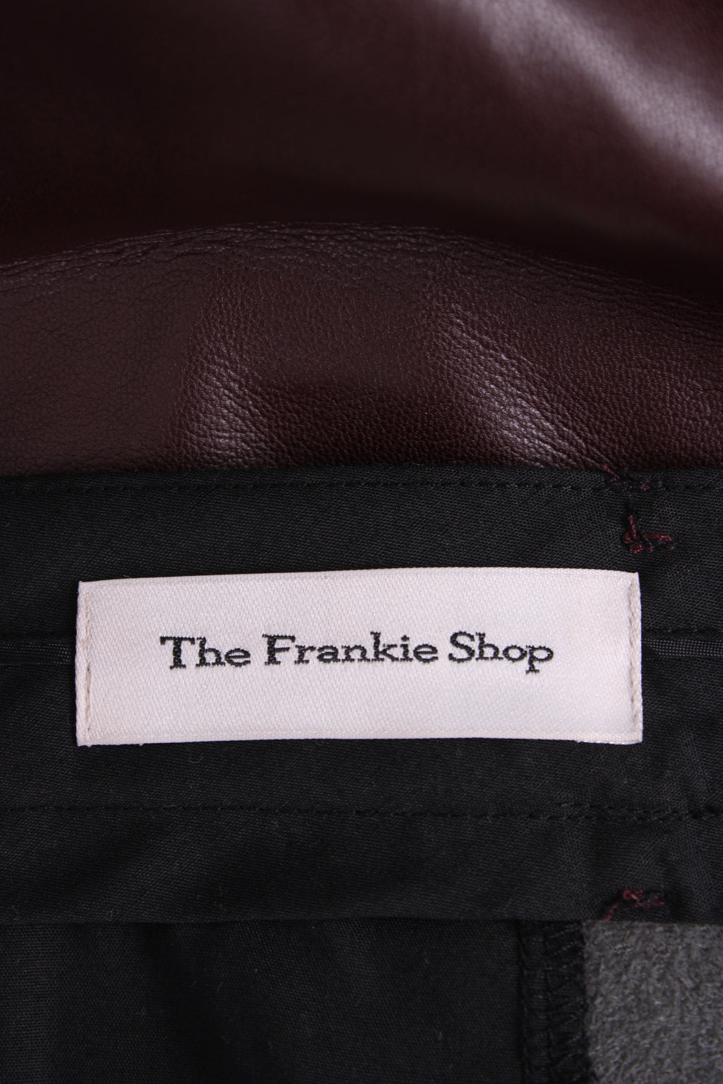 Frankie Shop Trousers Burgundy L