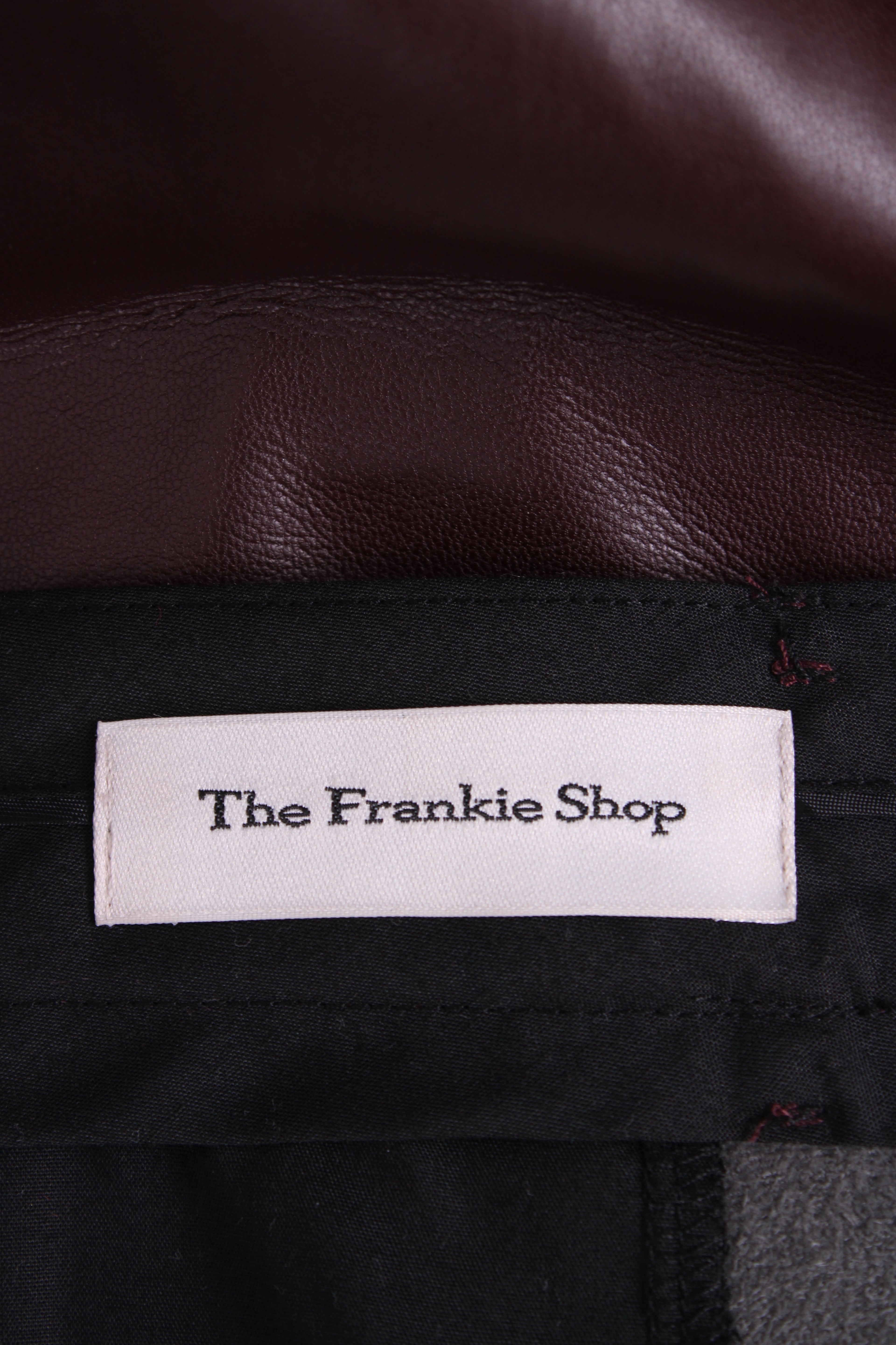 Frankie Shop Trousers Burgundy L