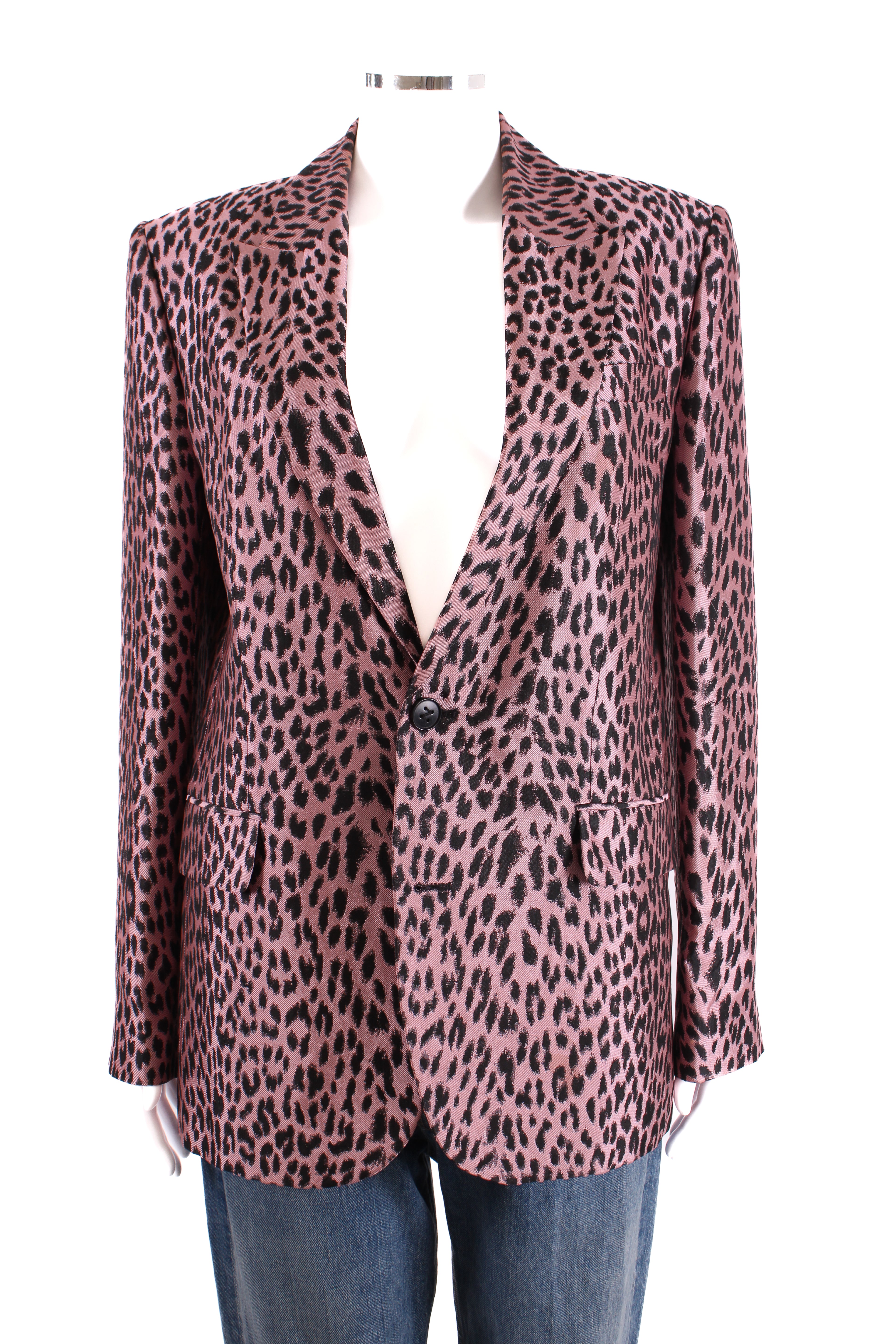 Zadig & Voltaire Leapord Print Blazer Pink/ Black 8