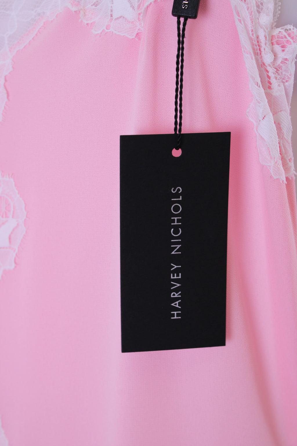 Christopher Kane Lace Trim Strap Detail Cami Dress Pink 8