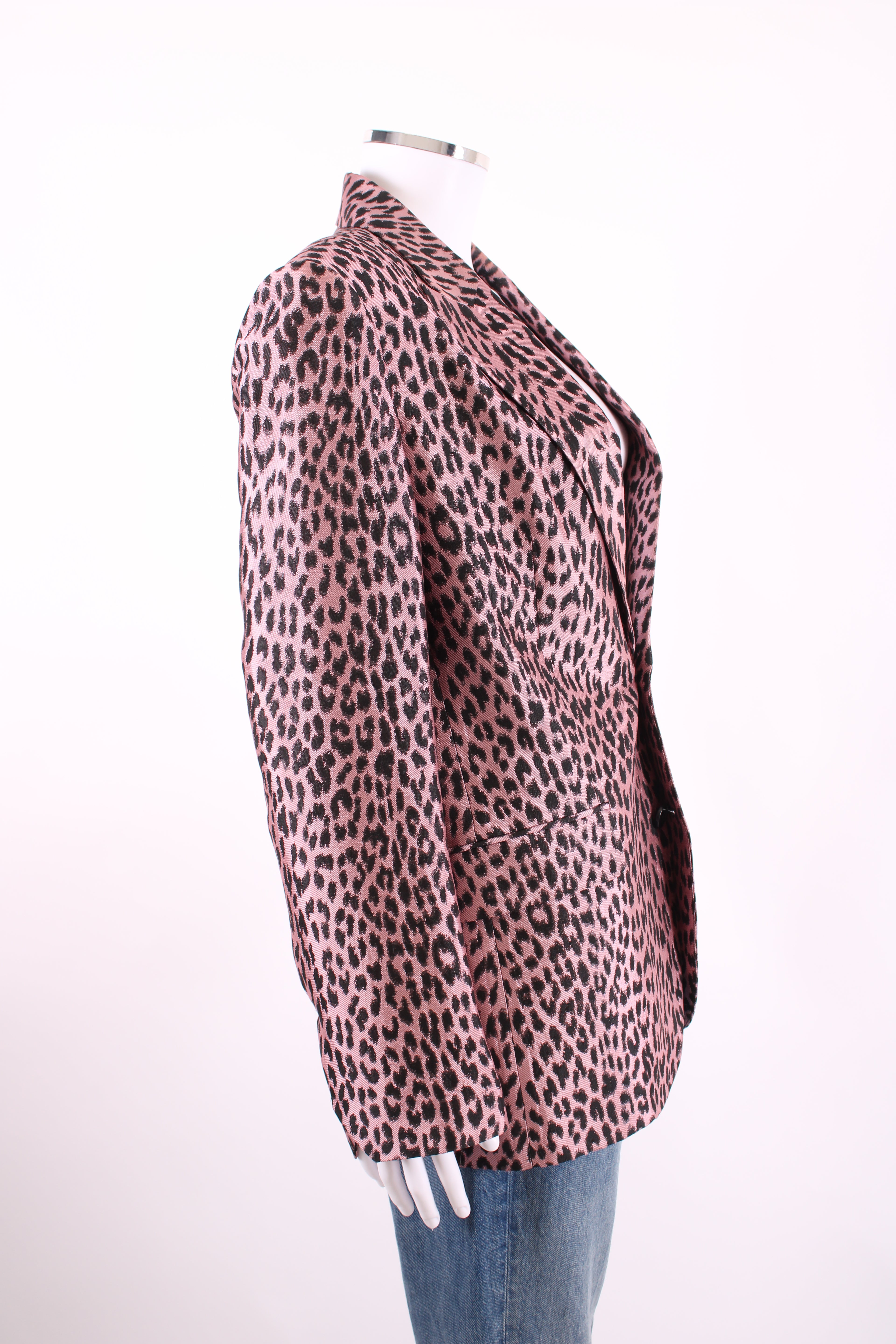 Zadig & Voltaire Leapord Print Blazer Pink/ Black 8