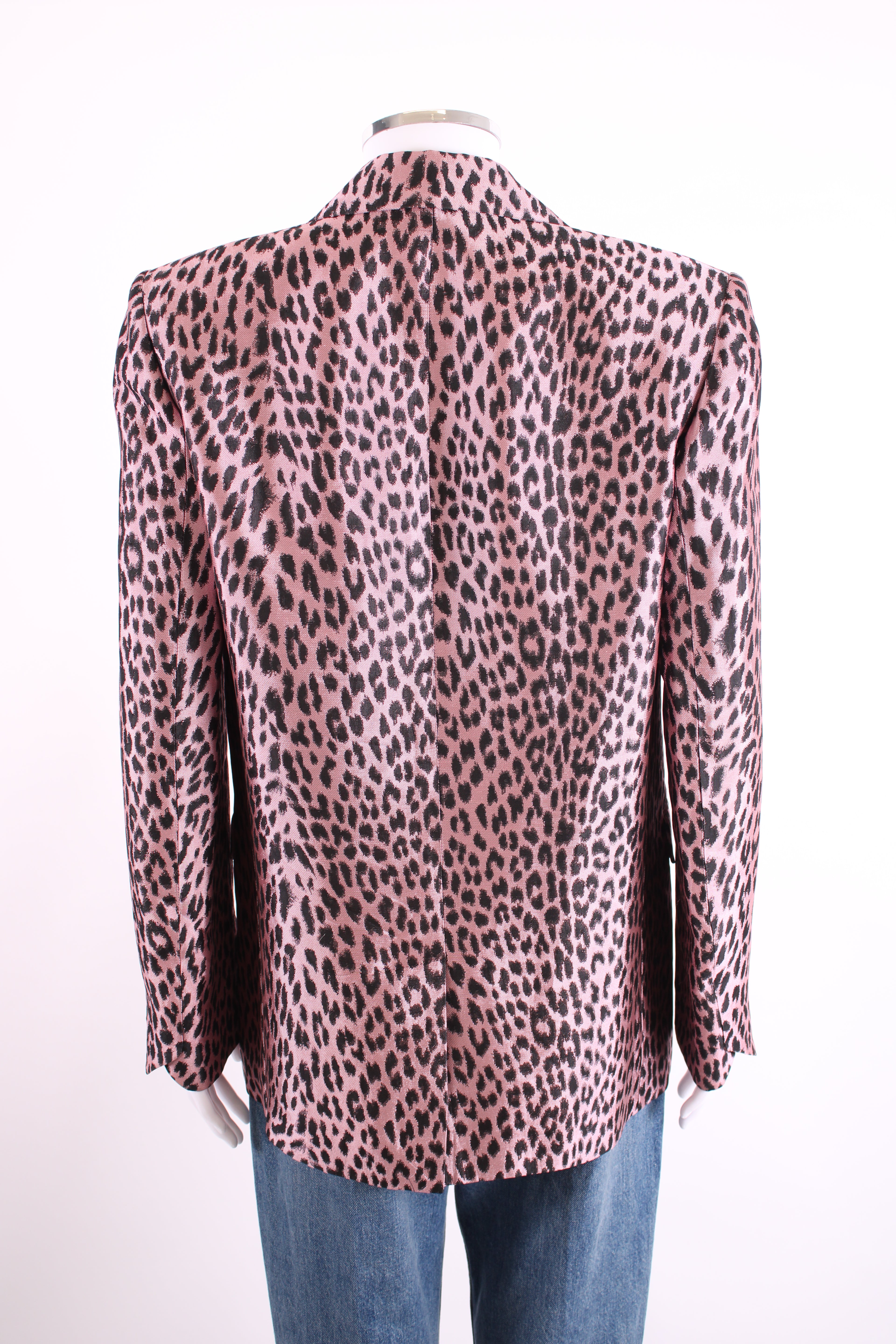 Zadig & Voltaire Leapord Print Blazer Pink/ Black 8