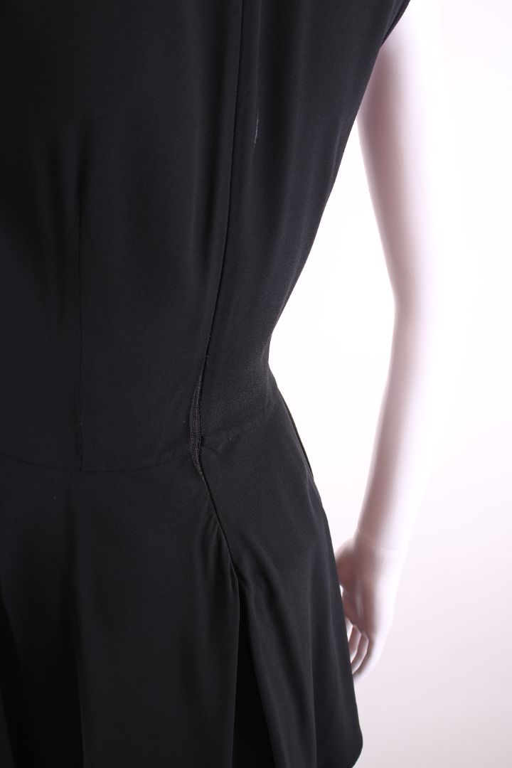 Alexander McQueen S/S Ruffle Hem Blouse Black S