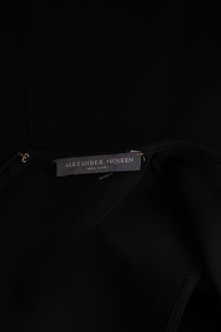 Alexander McQueen S/S Ruffle Hem Blouse Black S