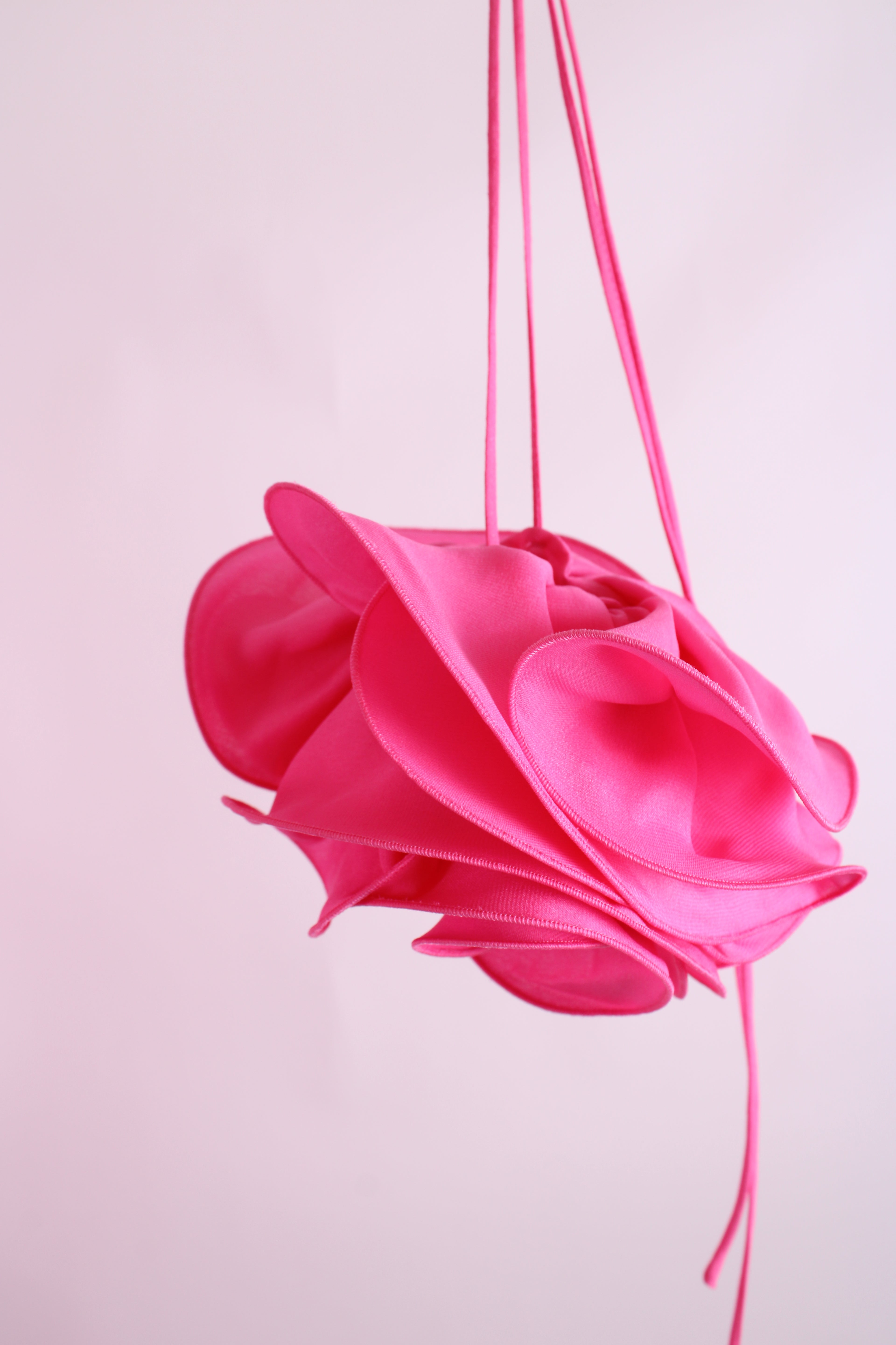 Magda Butrym Silk Flower Detail Mini Dress Pink 36