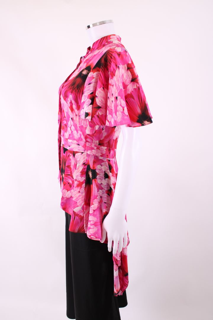 Alexander McQueen S/S Floral Blouse Pink S