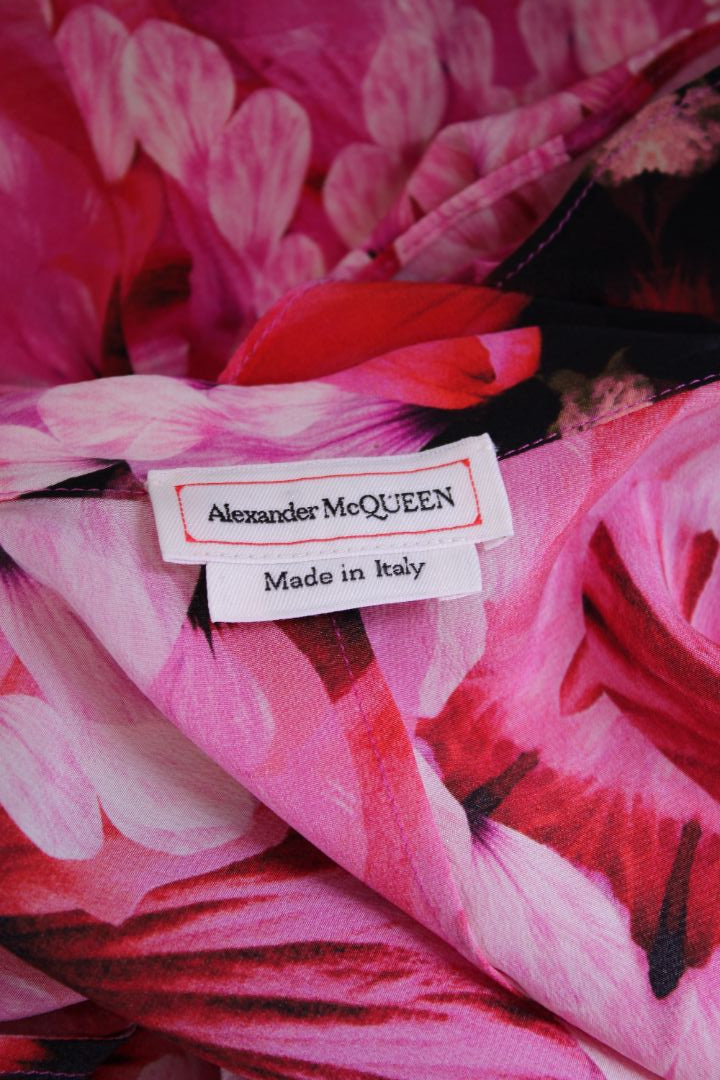 Alexander McQueen S/S Floral Blouse Pink S
